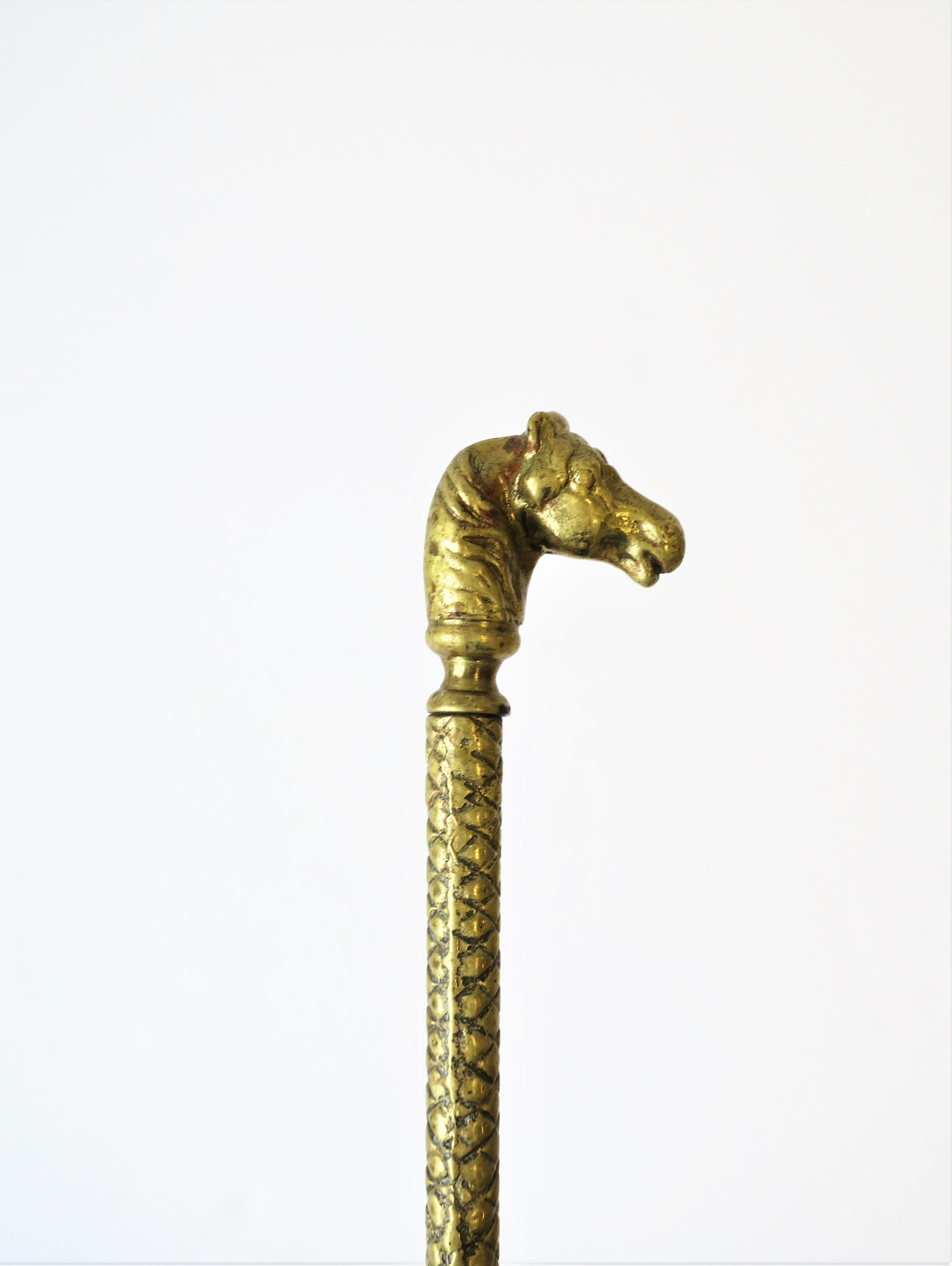 Brass Shoe Horn with Horse and Snake Design 4