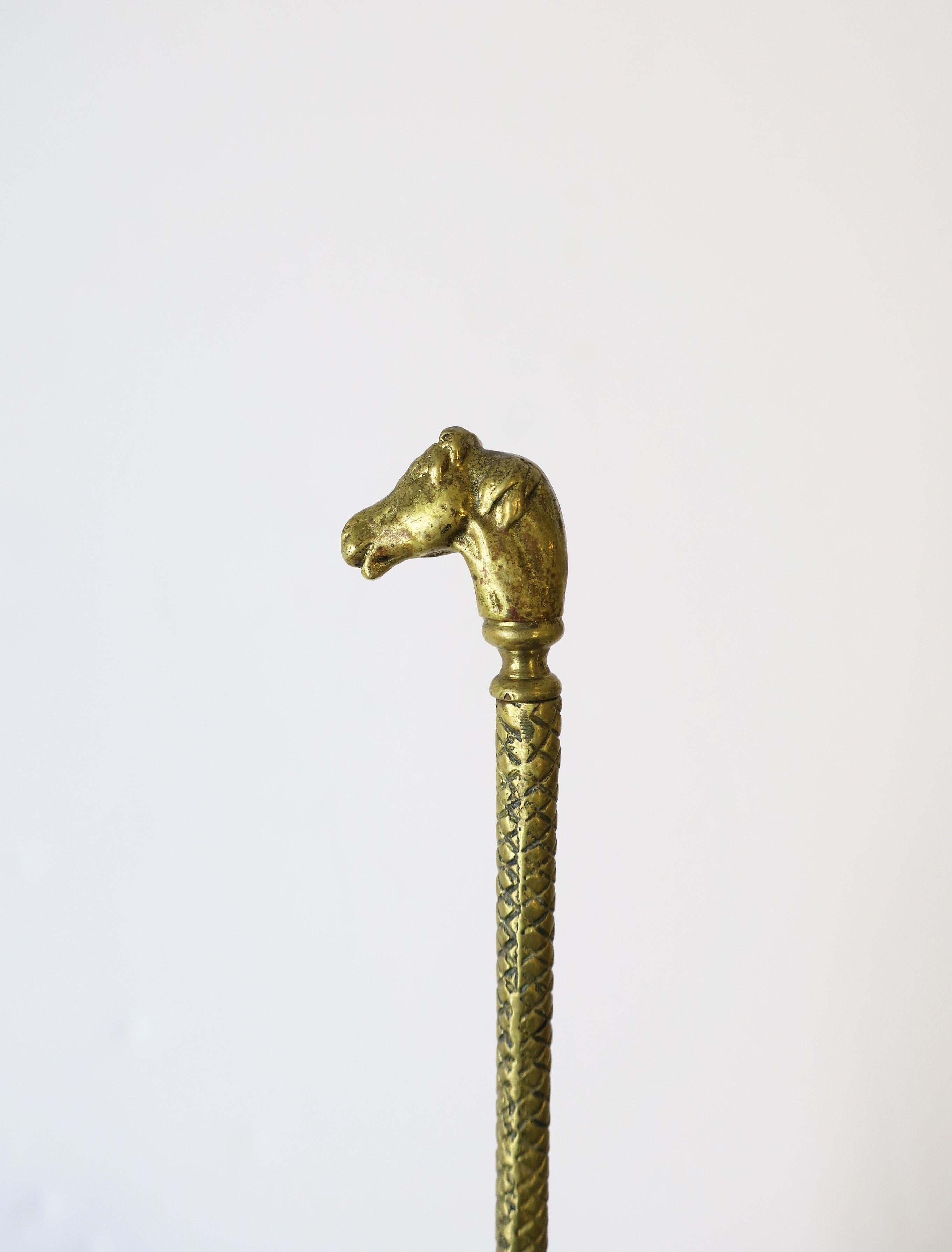 Brass Shoe Horn with Horse and Snake Design 5