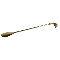 Brass Shoe Horn with Horse Final Hook