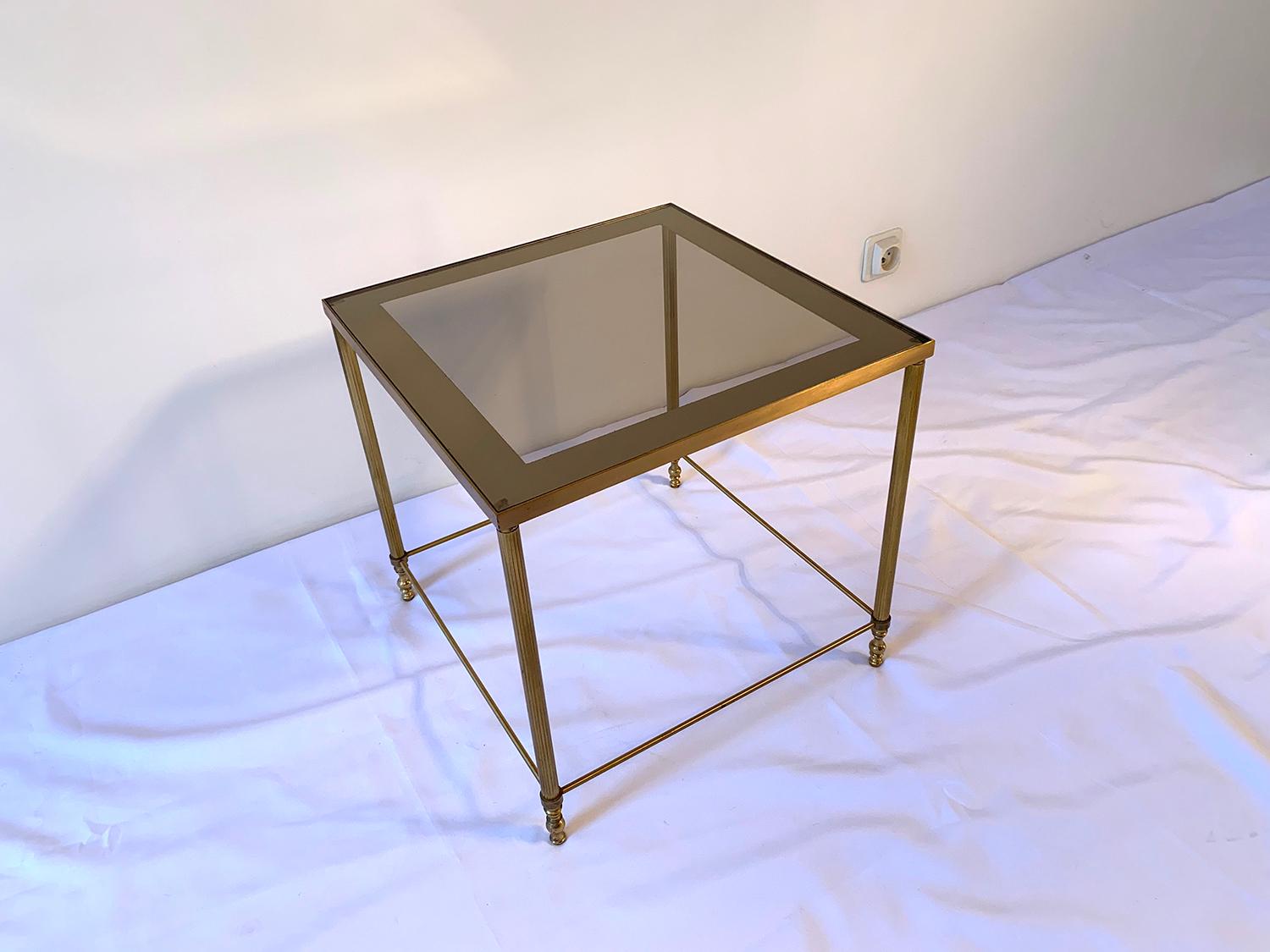 20th Century Brass Side Table, 1960 For Sale