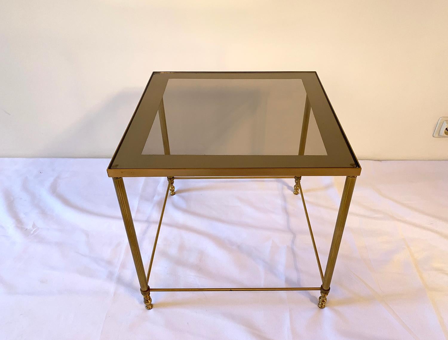 Brass Side Table, 1960 For Sale 1