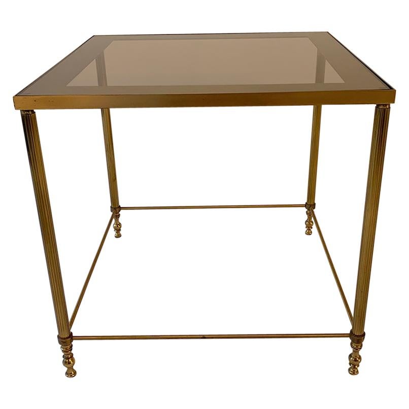 Brass Side Table, 1960 For Sale