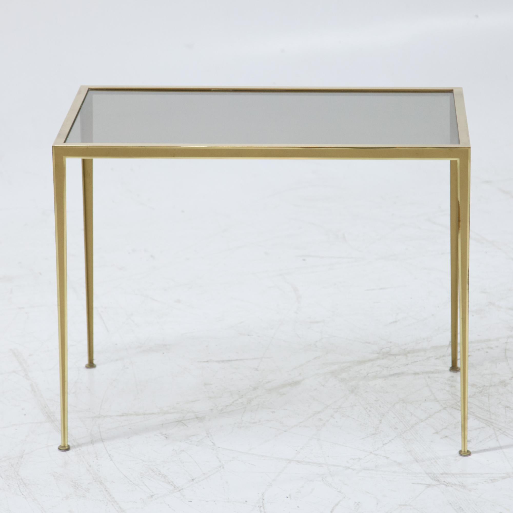 Mid-Century Modern Brass Side Table, 20th Century