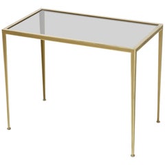 Brass Side Table, 20th Century