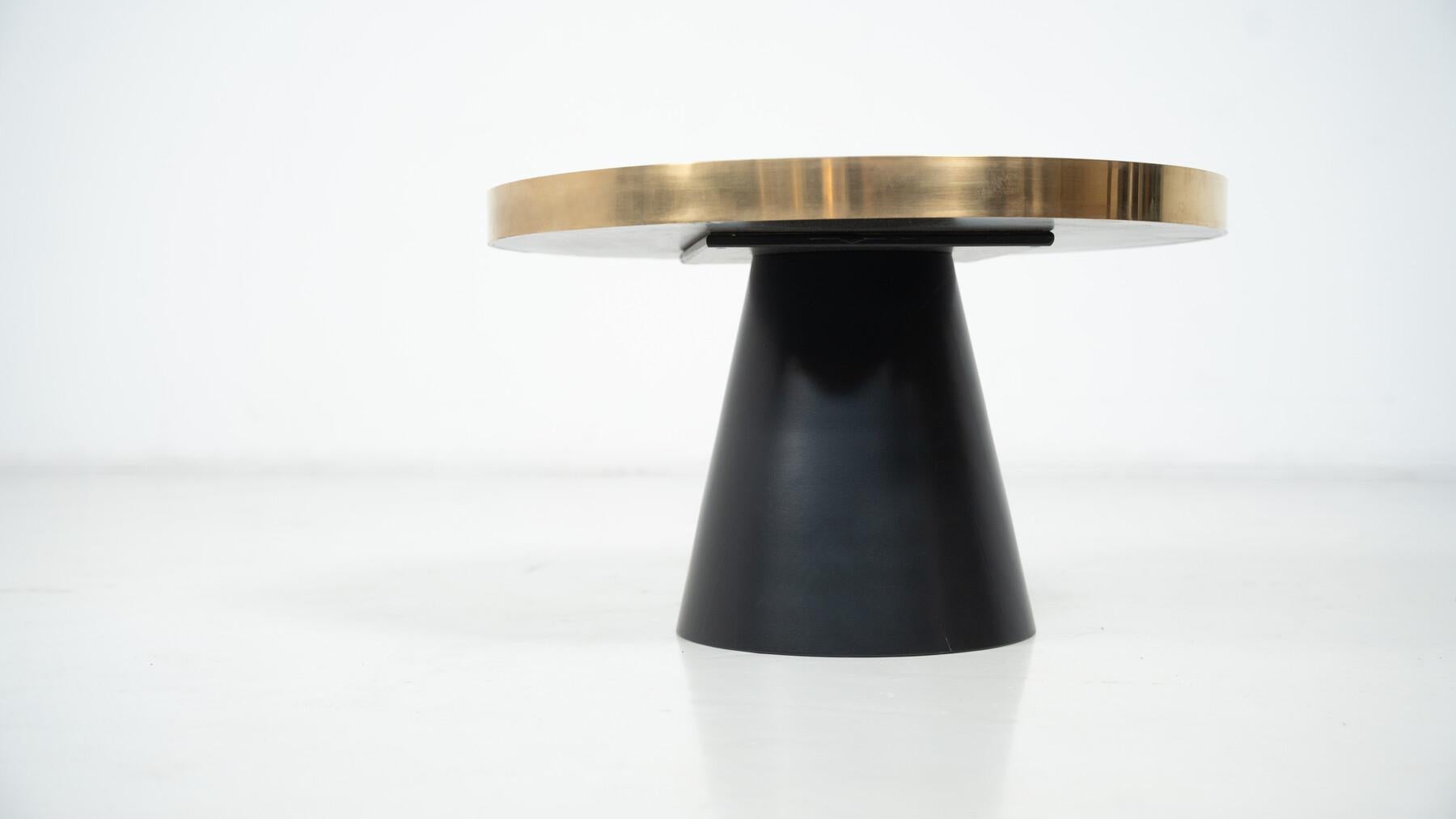 Late 20th Century Brass Side Table, Belgium, 1980s For Sale