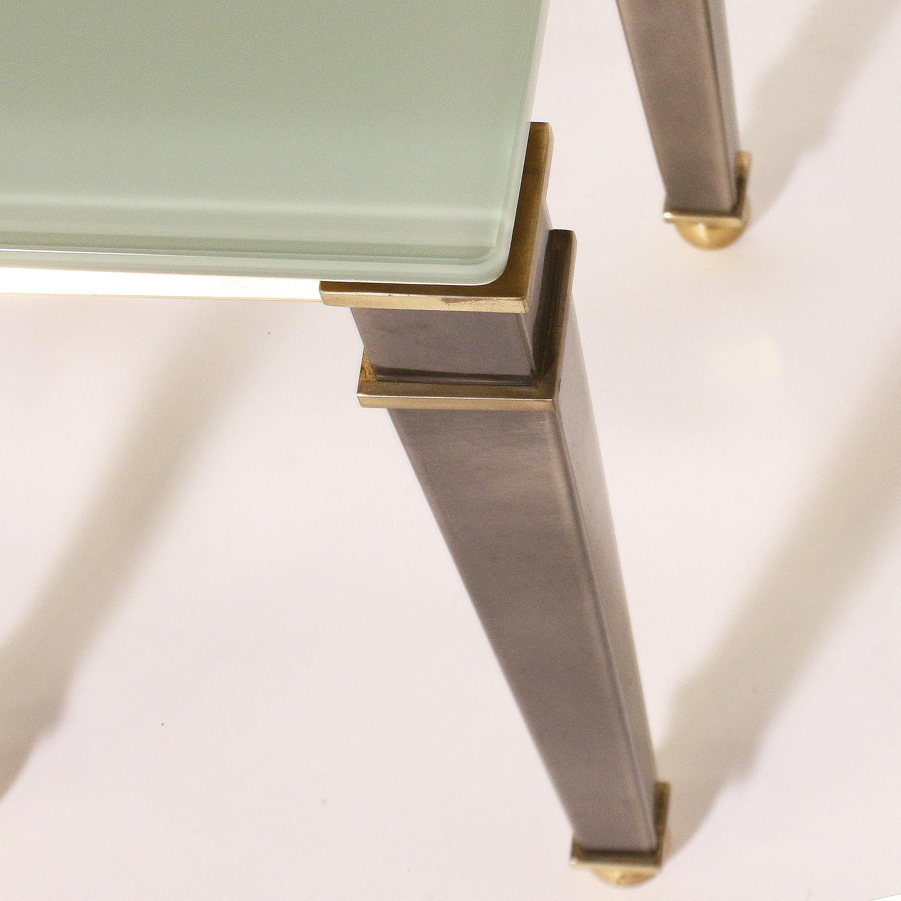 Brass Side Table by Belgo Chrome, circa 1960 In Good Condition In Dallas, TX