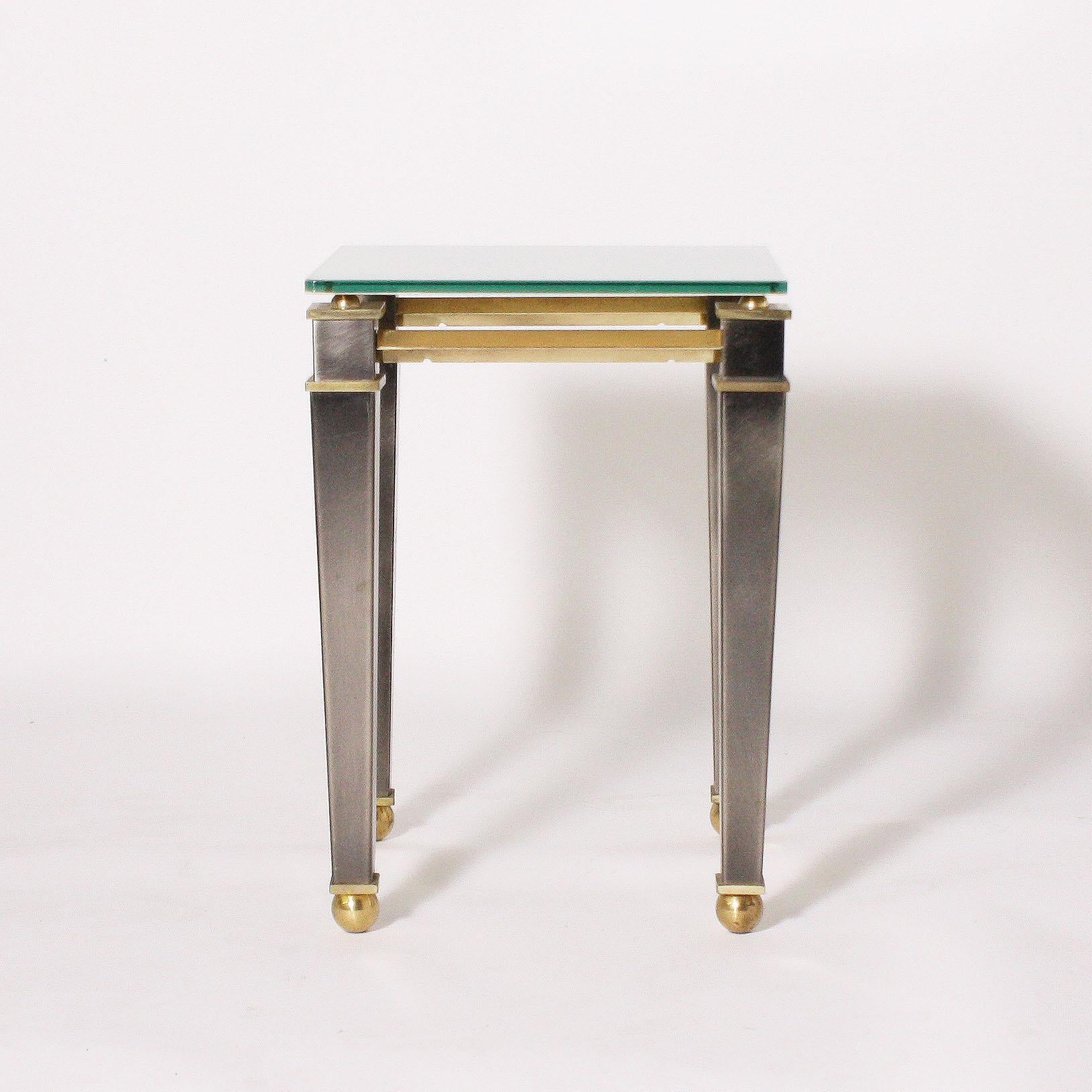 Brass Side Table by Belgo Chrome, circa 1960 1