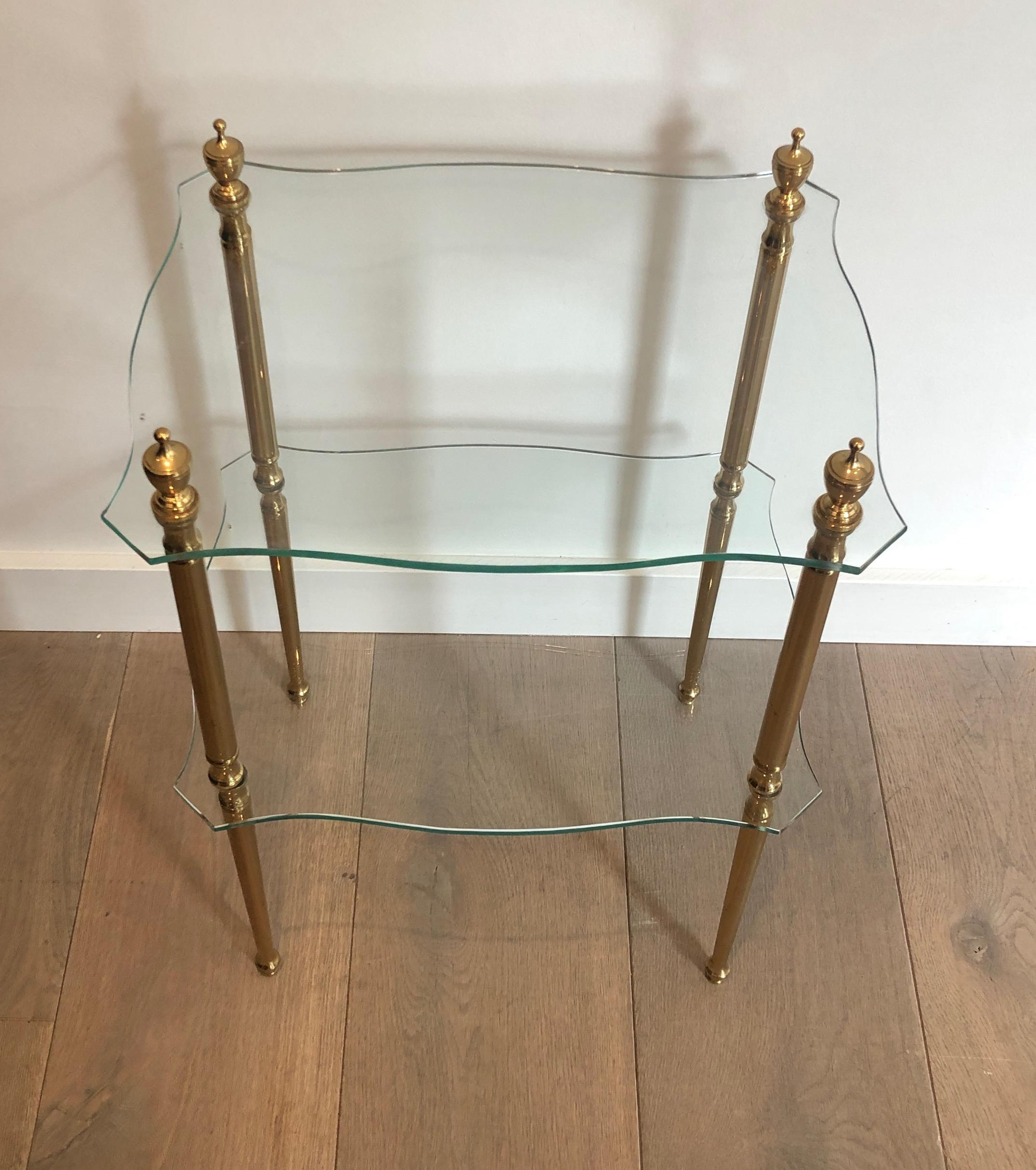 Brass Side Table by Maison Jansen 4