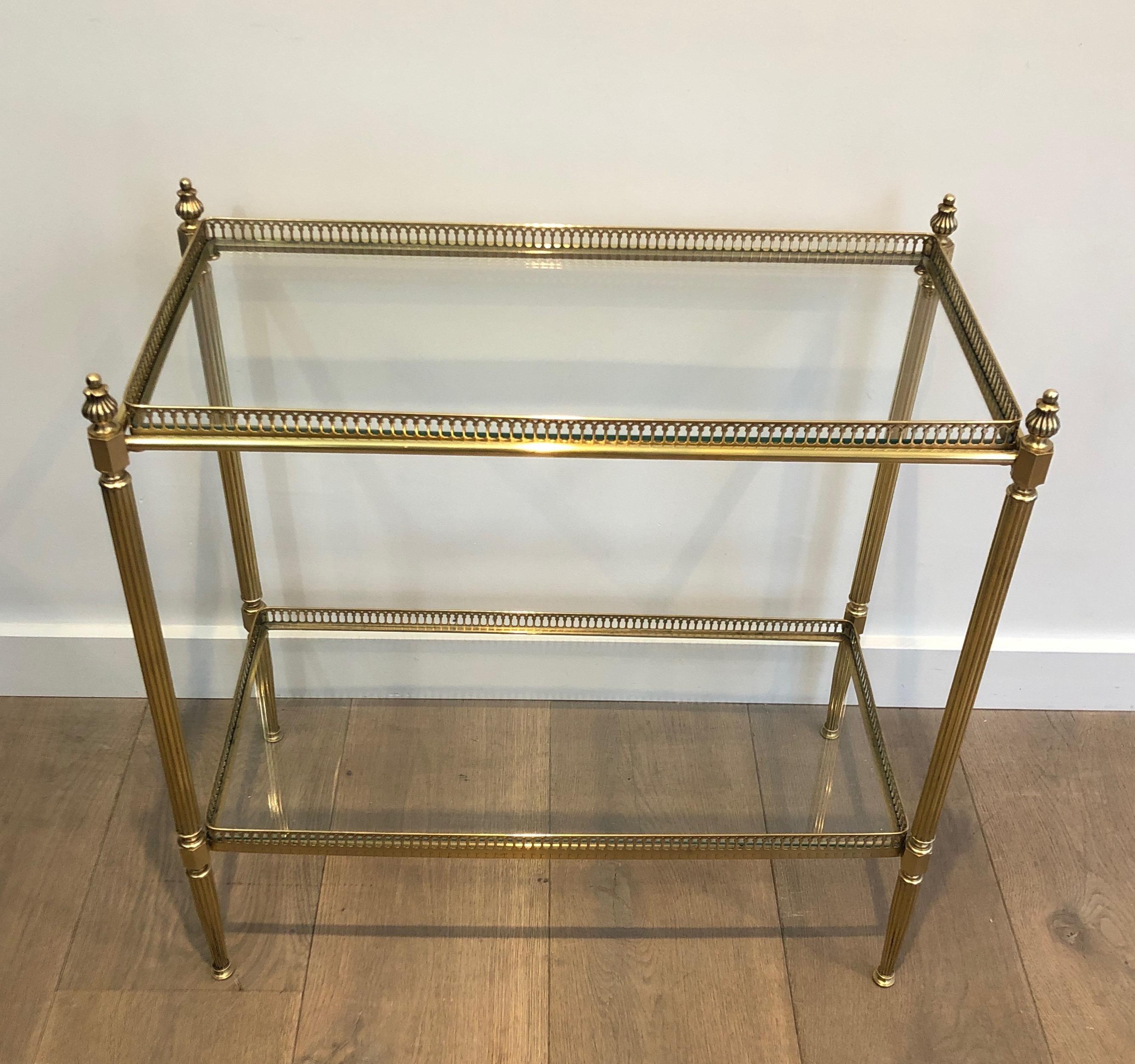 Brass Side Table by Maison Jansen 6