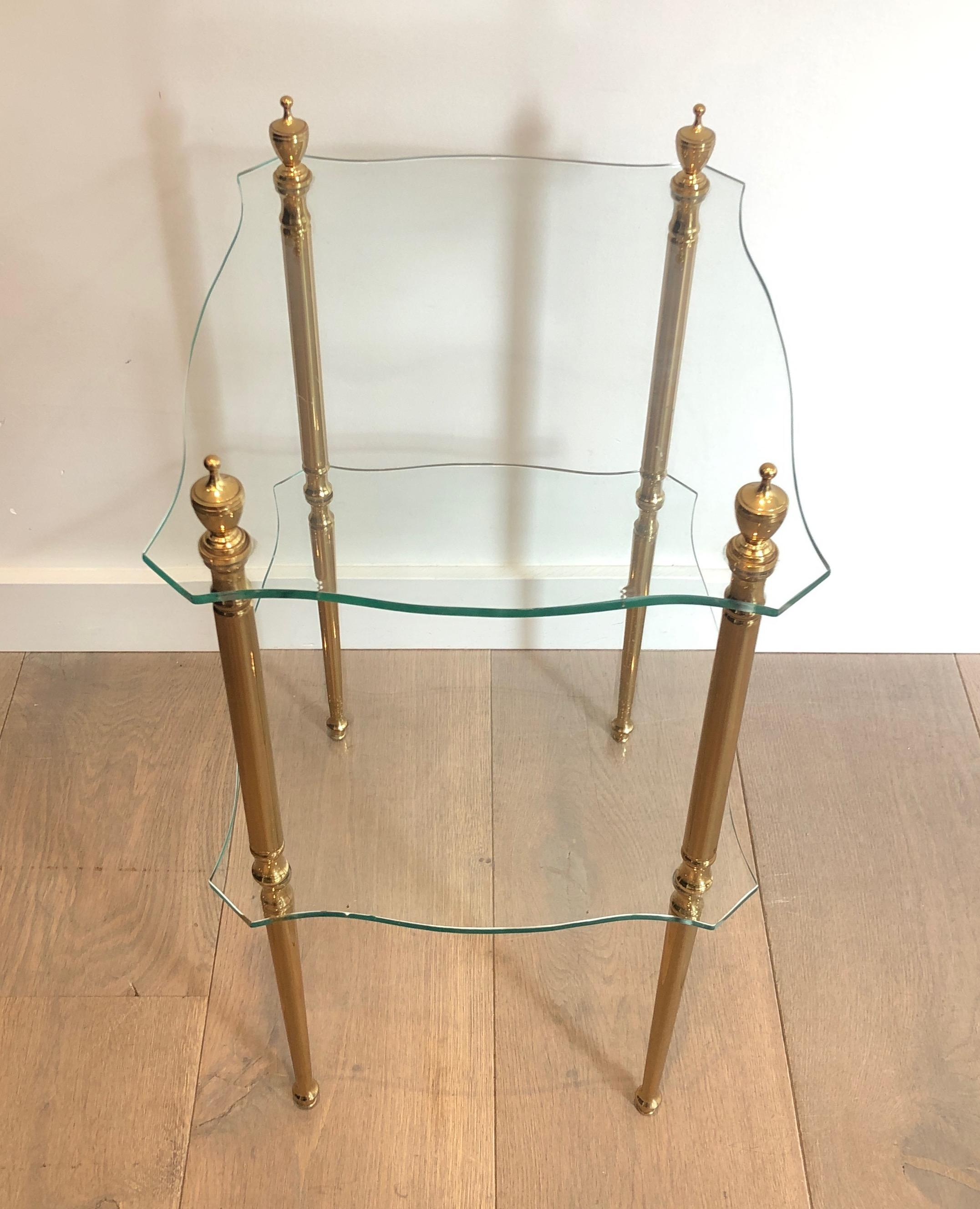 Brass Side Table by Maison Jansen 10