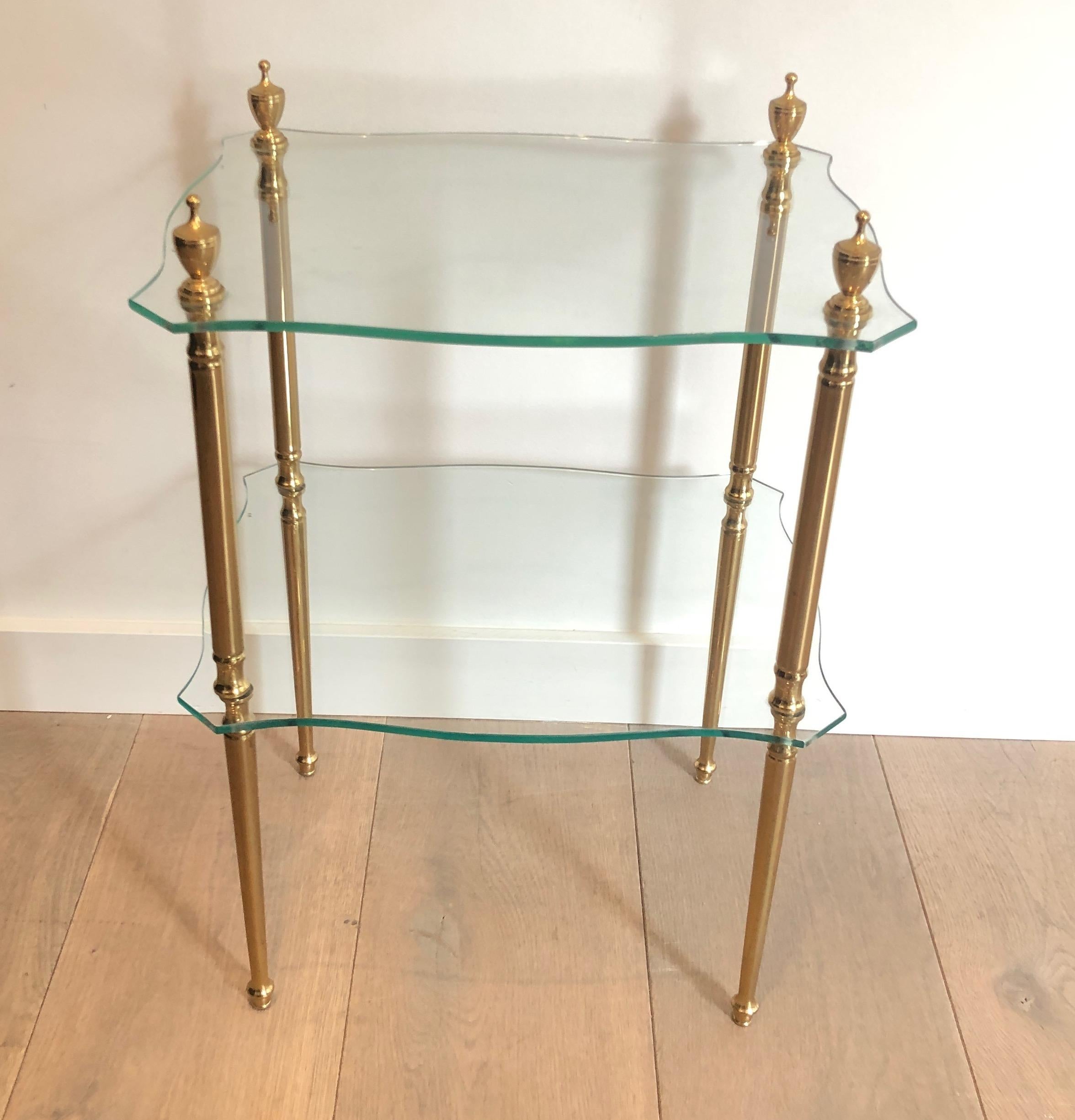Brass Side Table by Maison Jansen 11