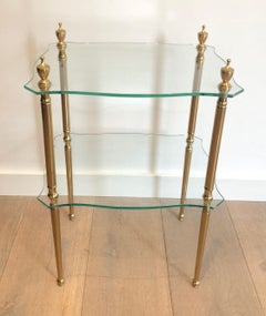 Brass Side Table by Maison Jansen