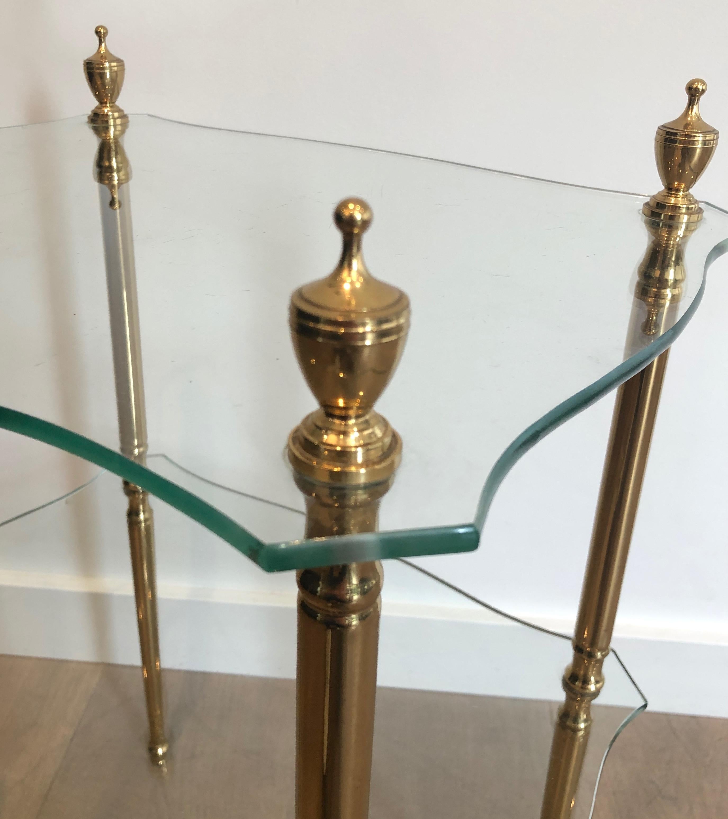 Brass Side Table by Maison Jansen 1