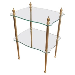 Brass Side Table by Maison Jansen