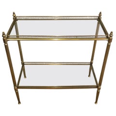 Brass Side Table by Maison Jansen