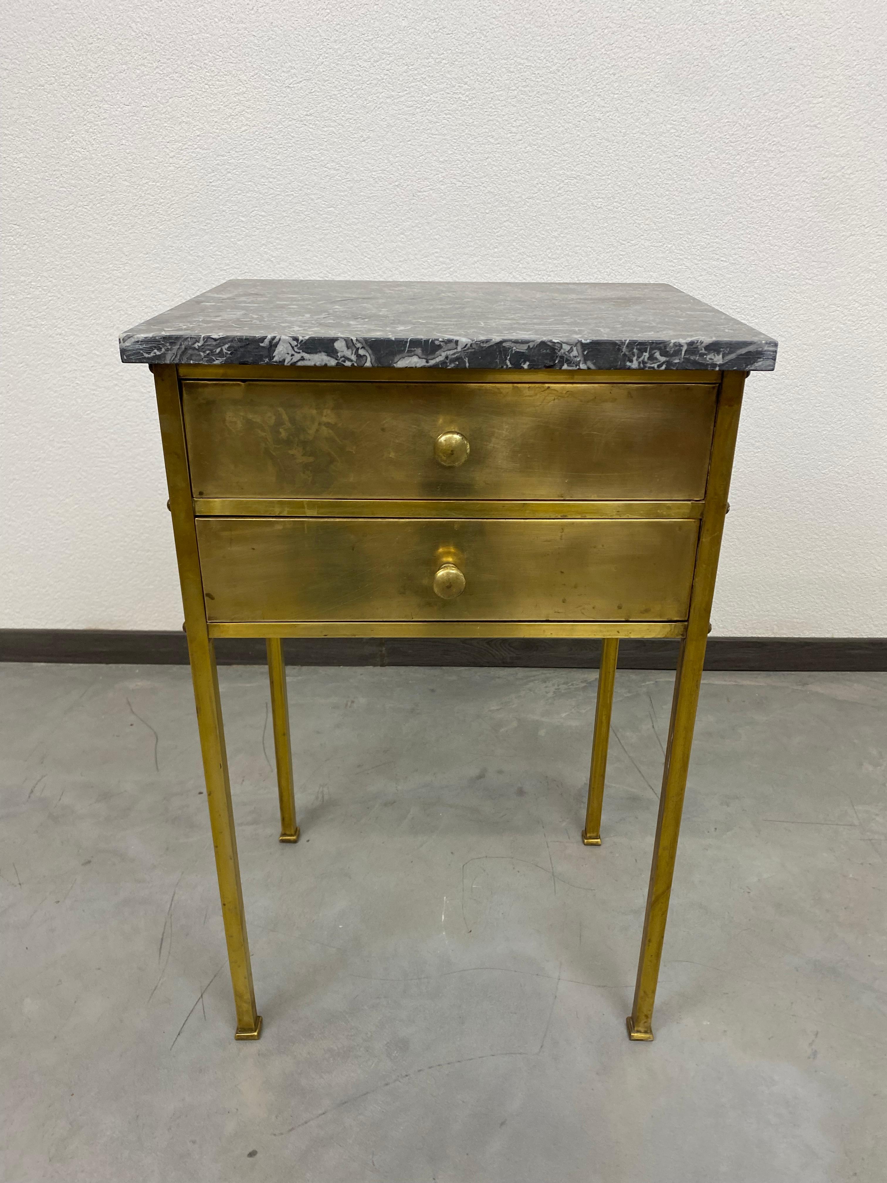 Vienna Secession Brass Side Table