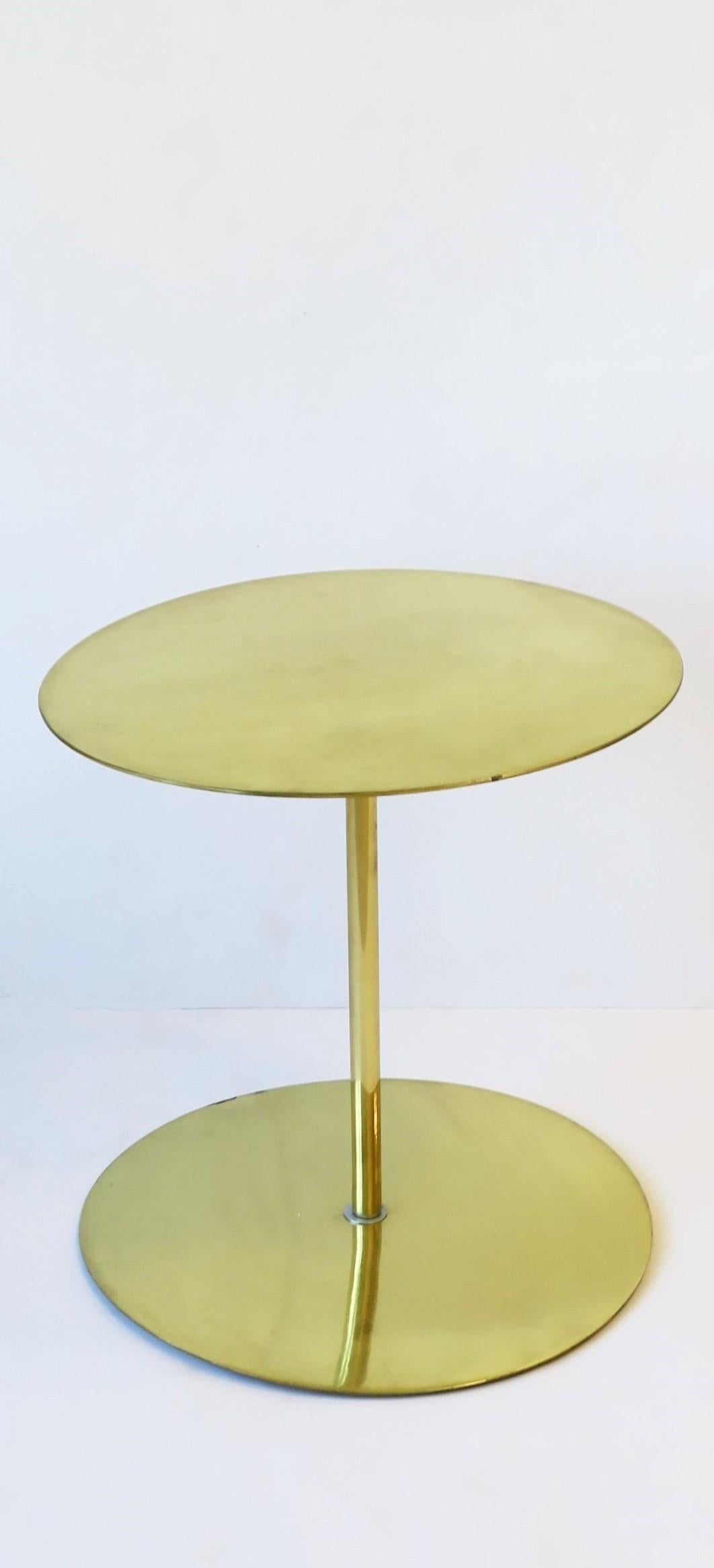 Brass Side Table In Good Condition In New York, NY