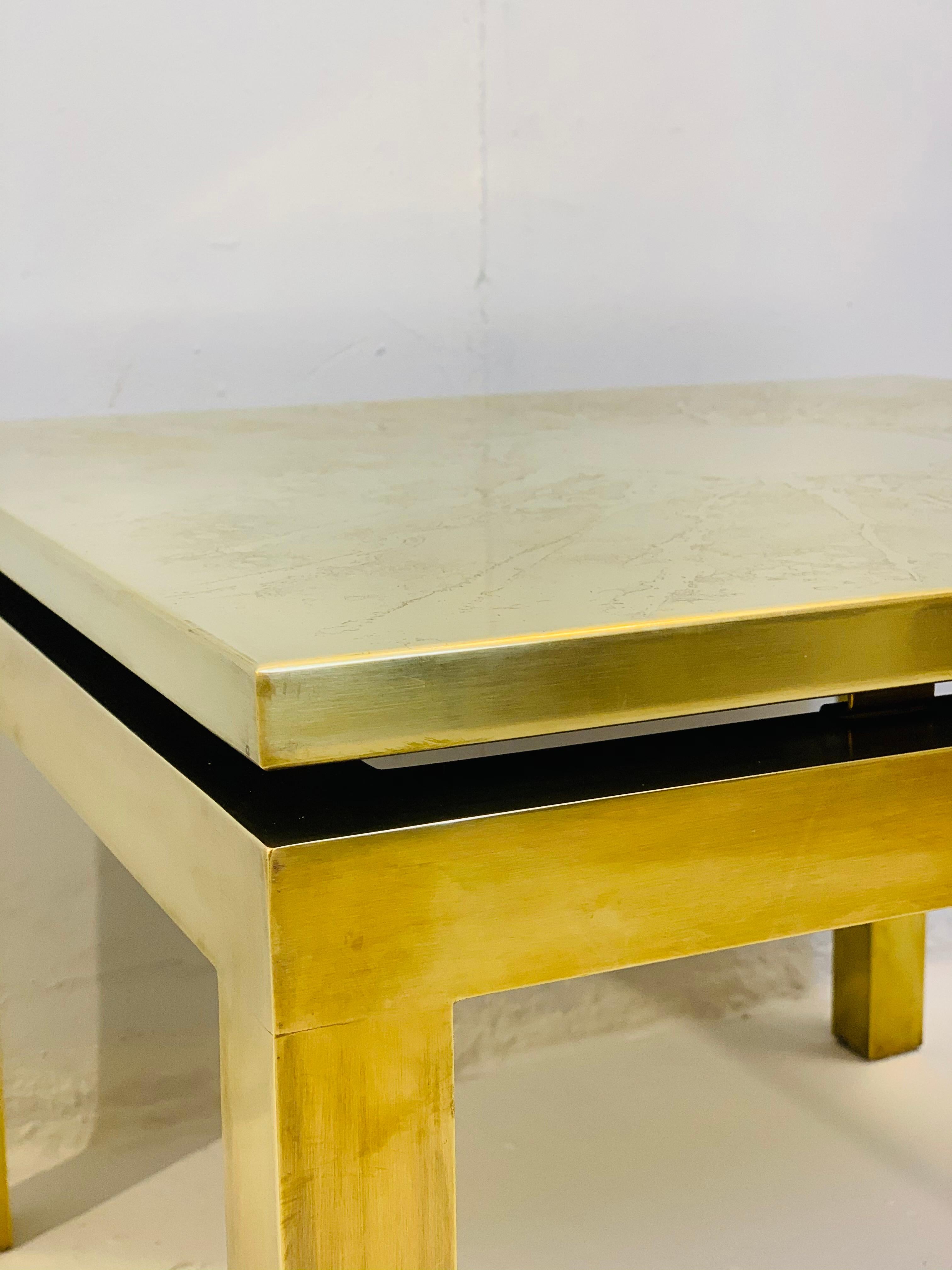 Mid-Century Modern Brass Side Table For Sale 2