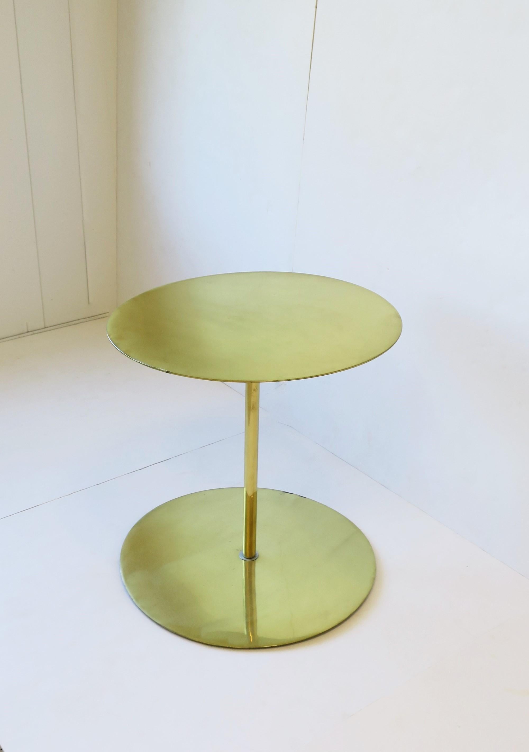 Contemporary Brass Side Table