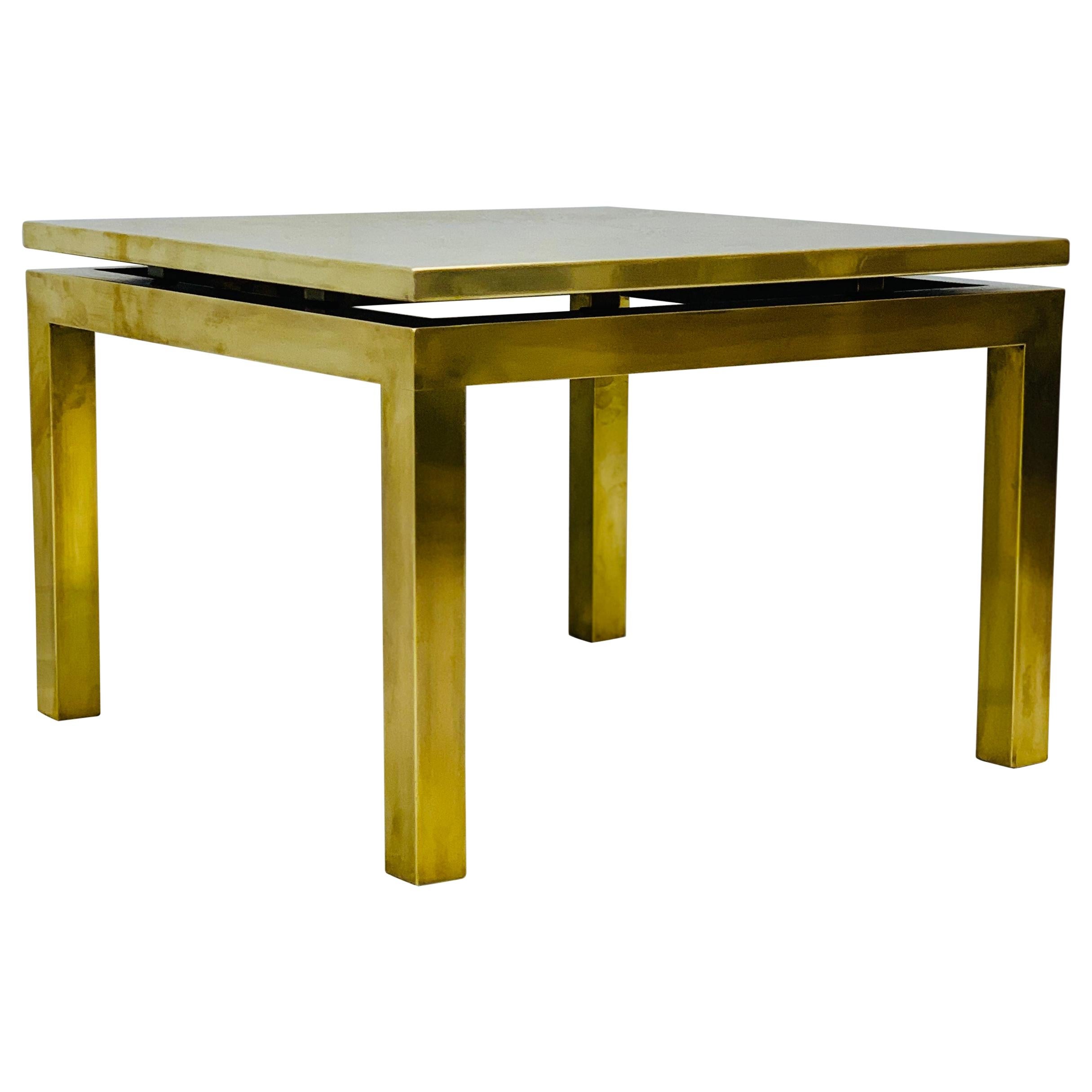 Mid-Century Modern Brass Side Table For Sale