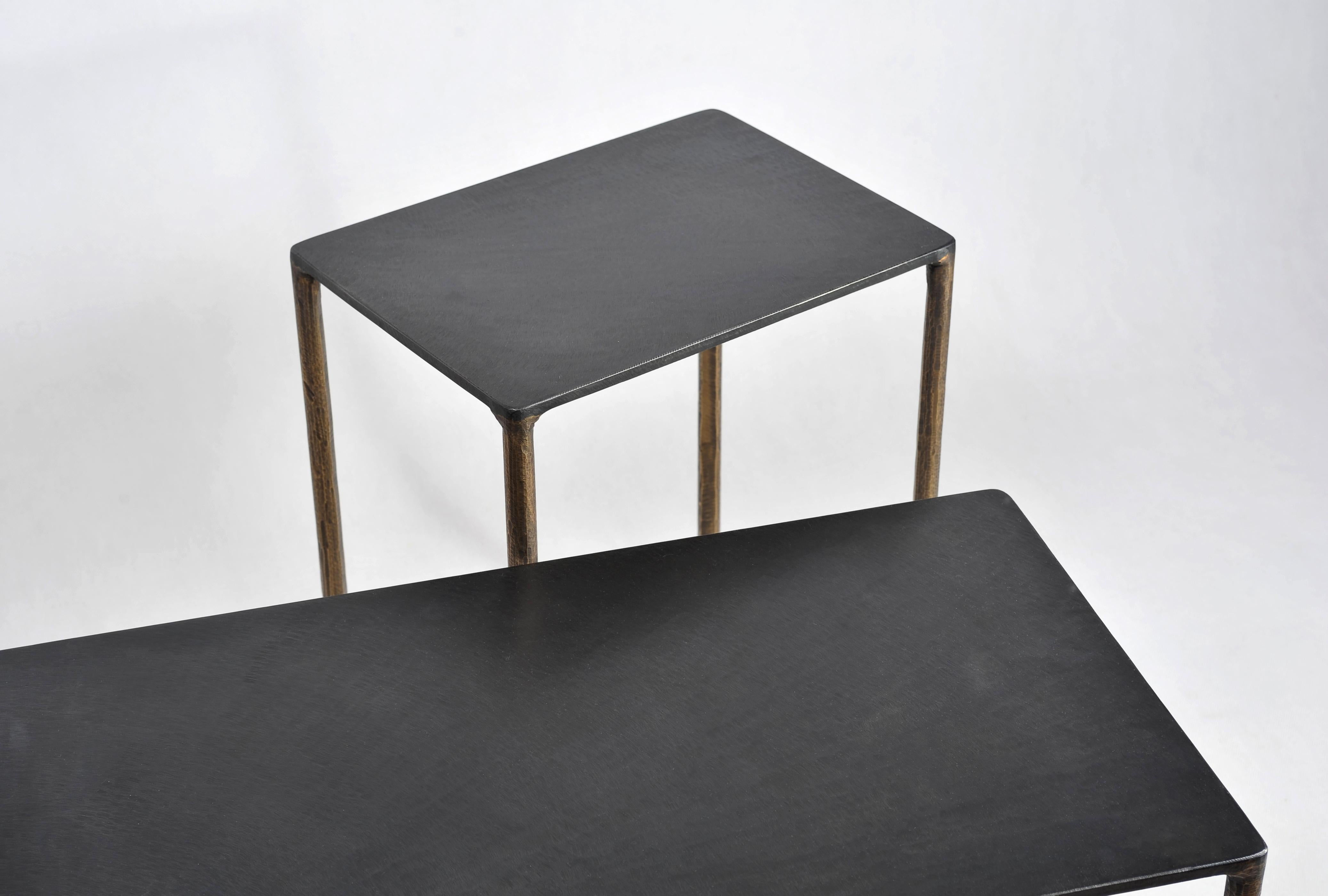 Brass Side Table Signed by Lukasz Friedrich For Sale 4
