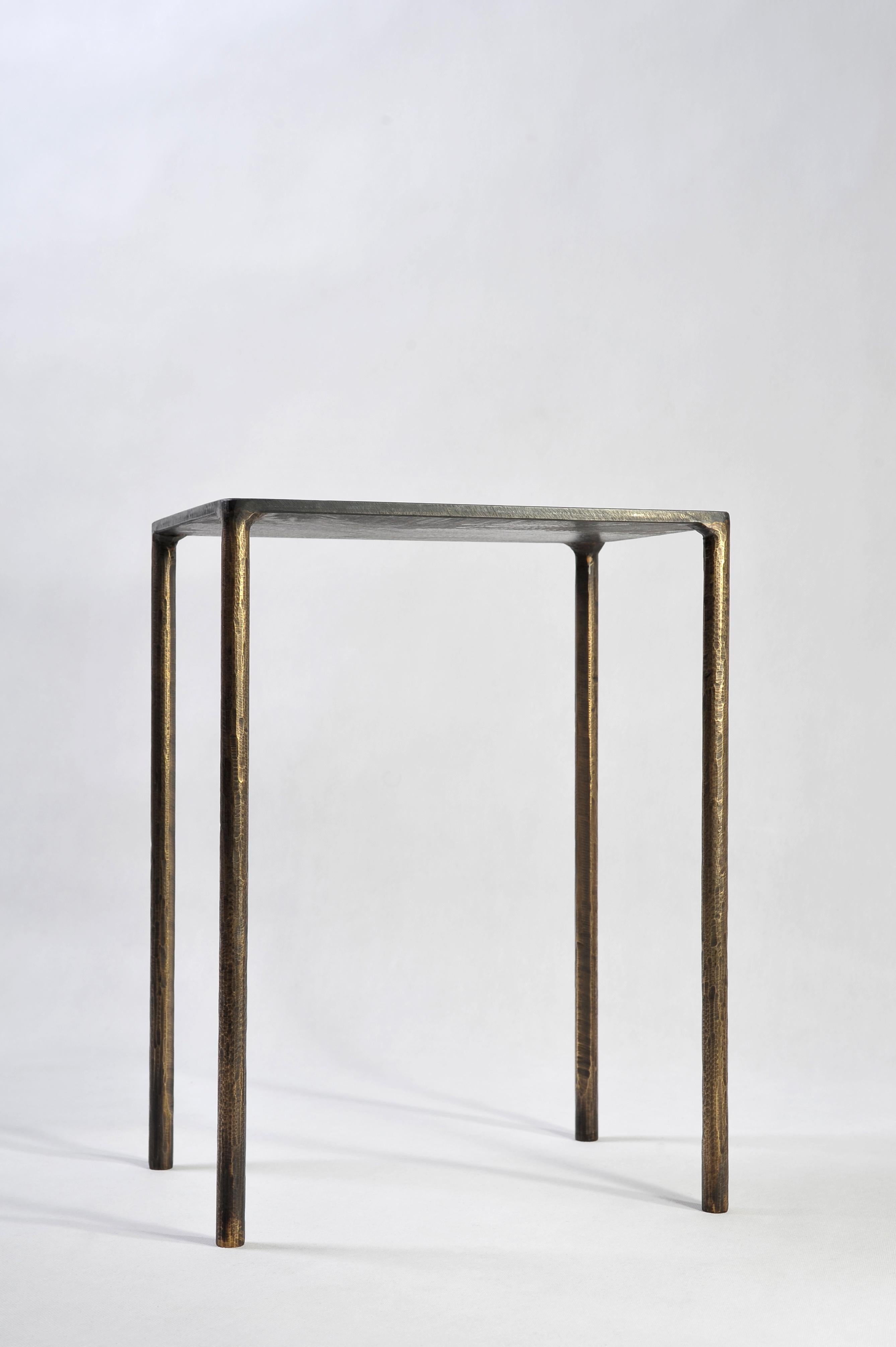 Brass Side Table Signed by Lukasz Friedrich For Sale 5