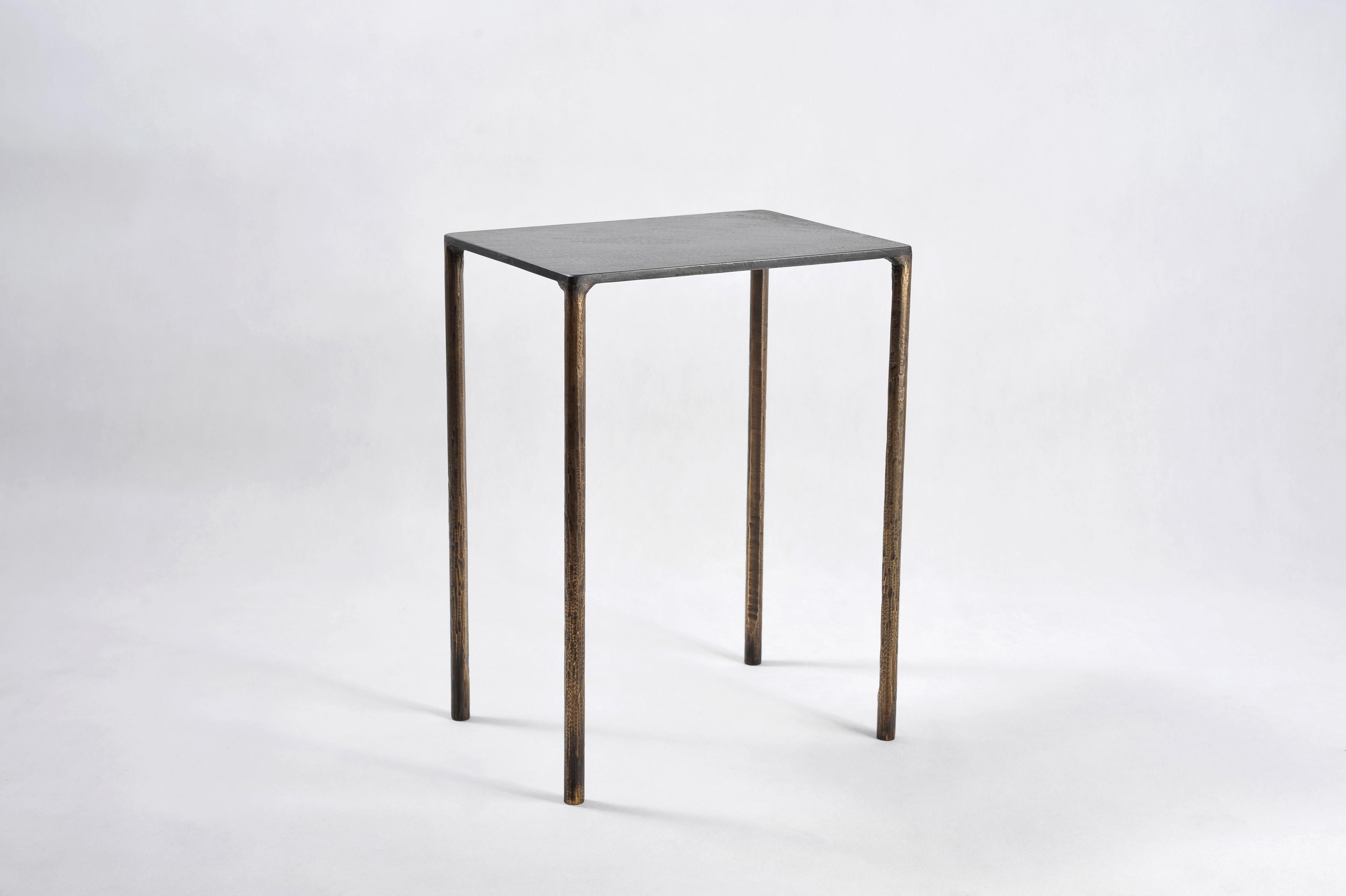 Brass Side Table Signed by Lukasz Friedrich For Sale 7