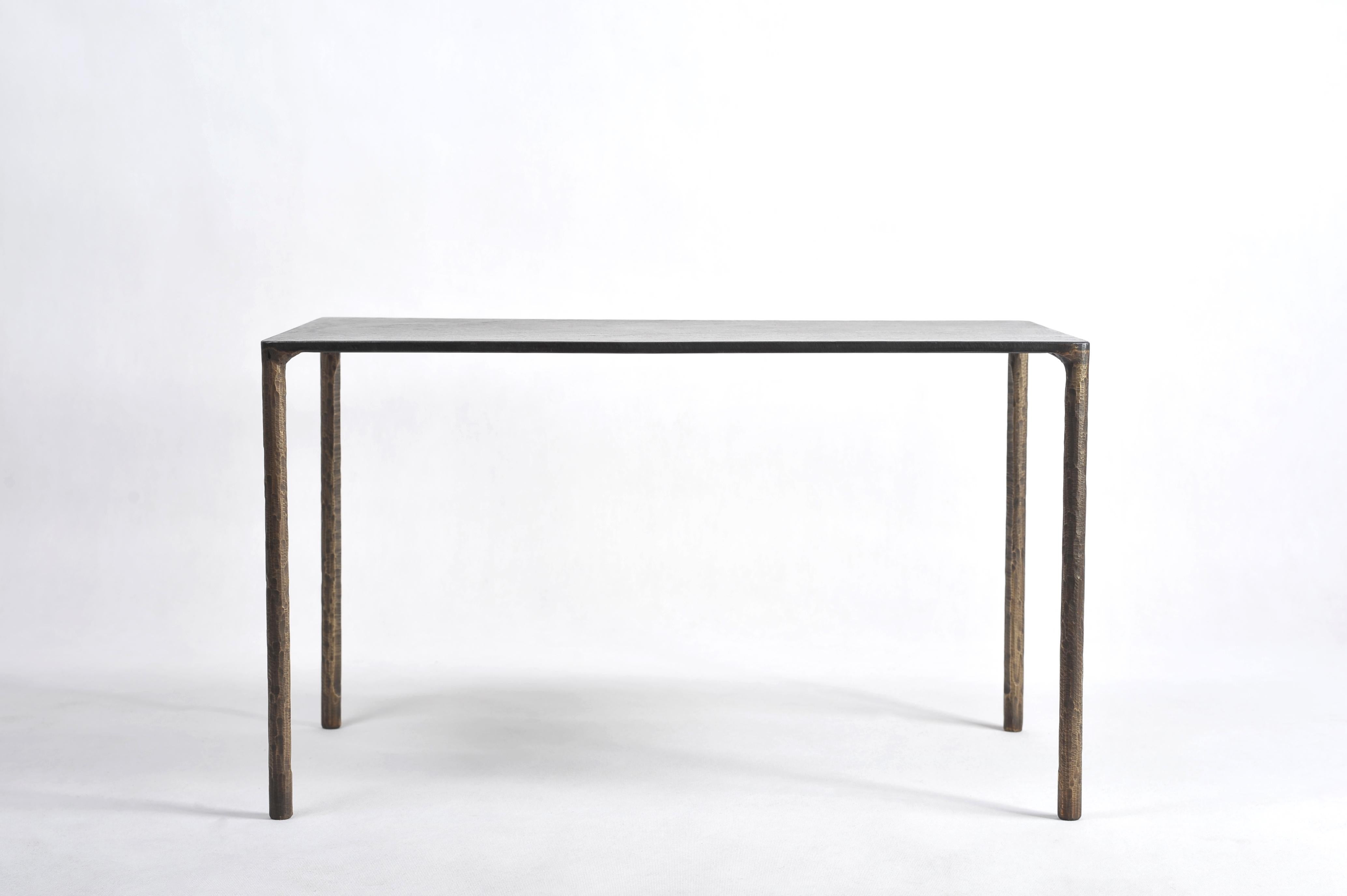 Brass Side Table Signed by Lukasz Friedrich For Sale 11