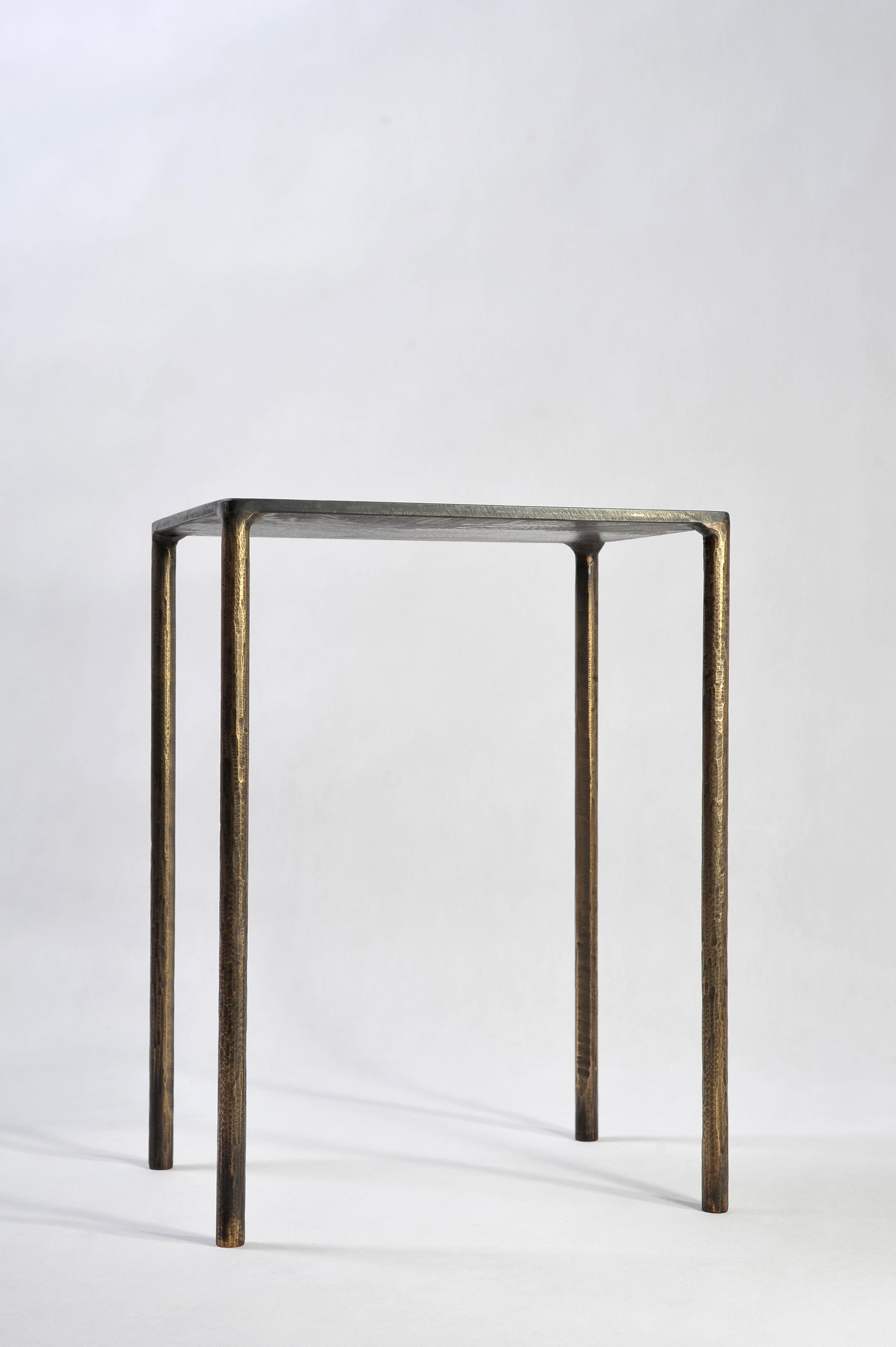 Contemporary Brass Side Table Signed by Lukasz Friedrich