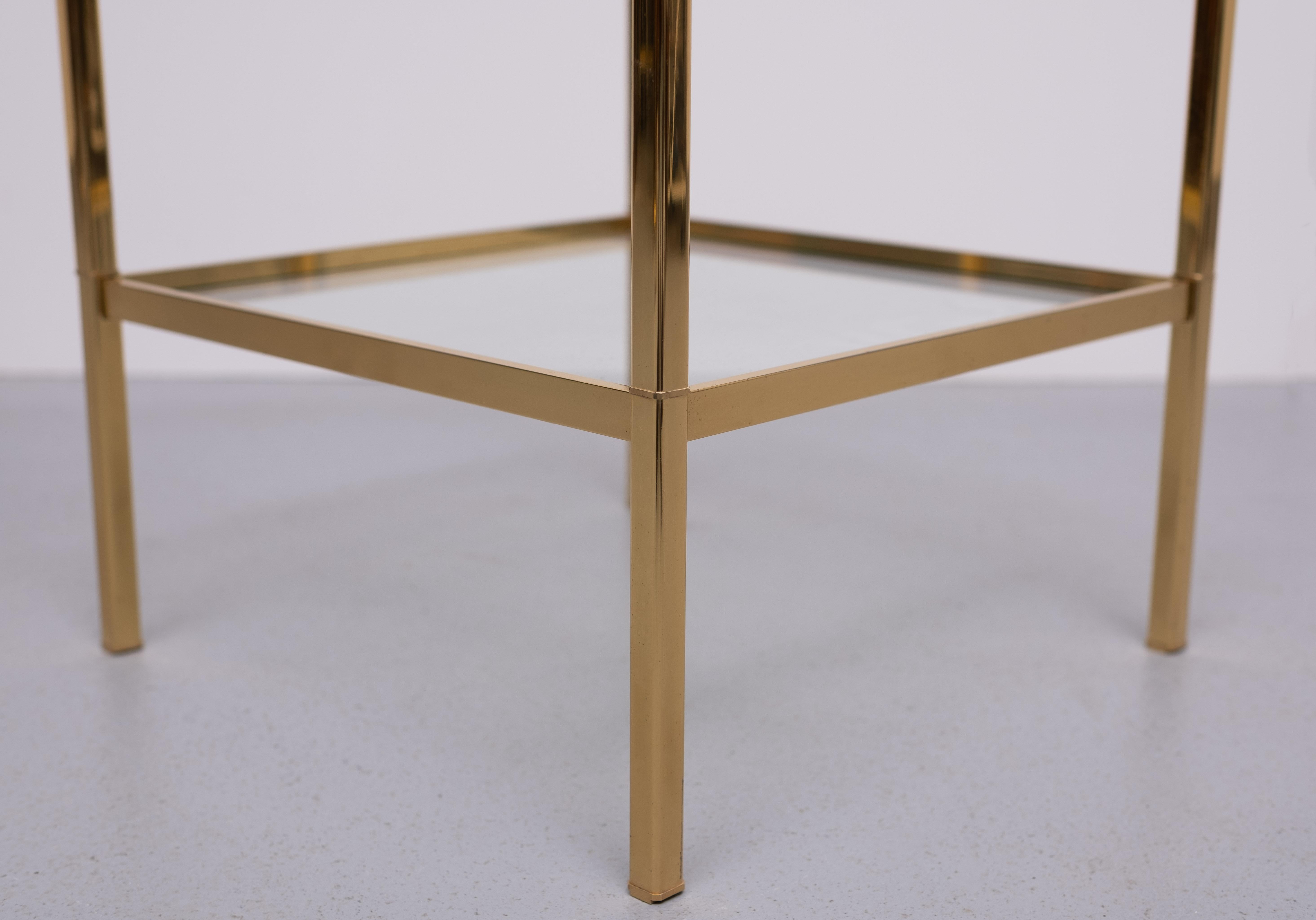Brass side tables attrib Maison Baguès 1970s France For Sale 3