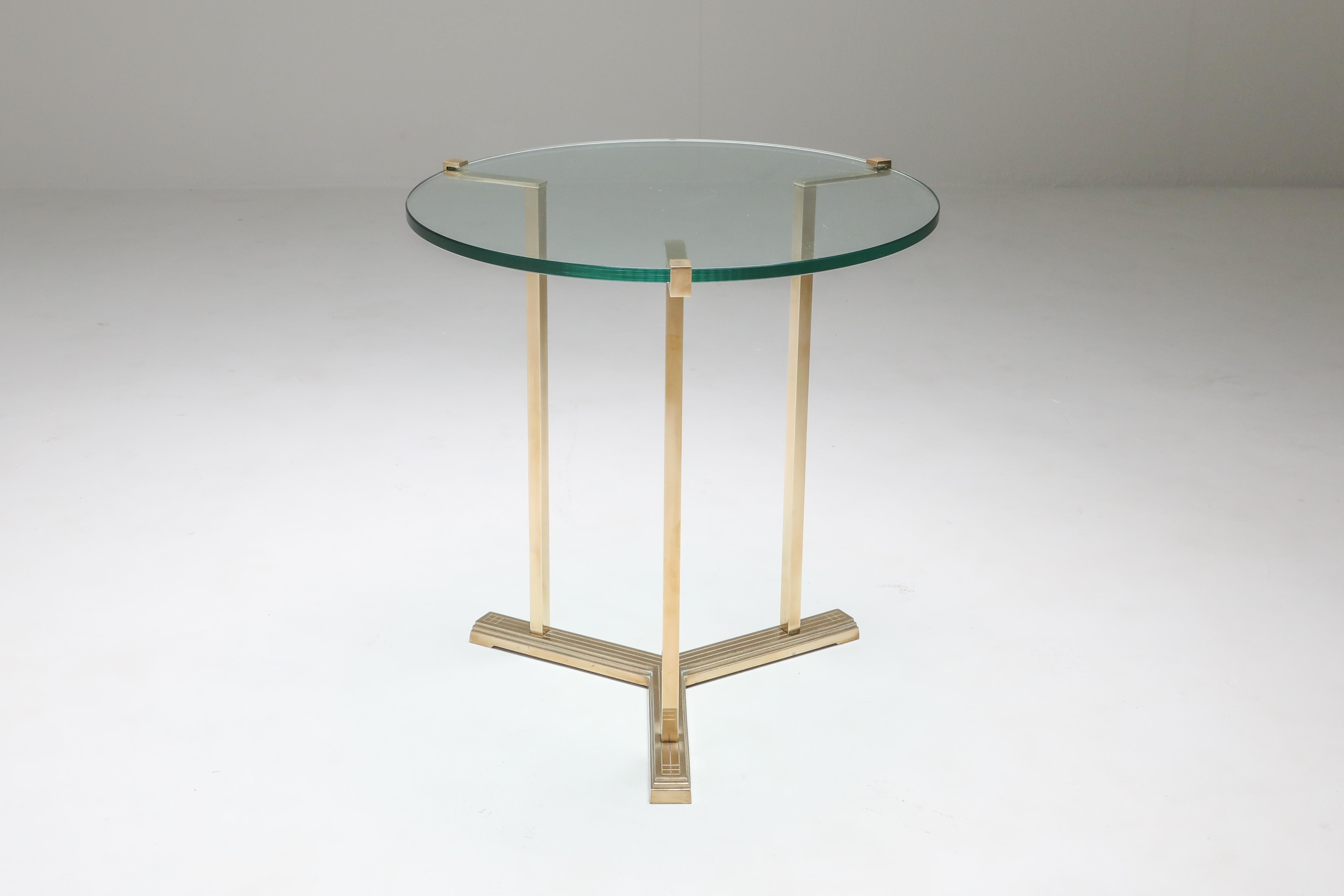 Late 20th Century Brass Side Tables by Peter Ghyczy