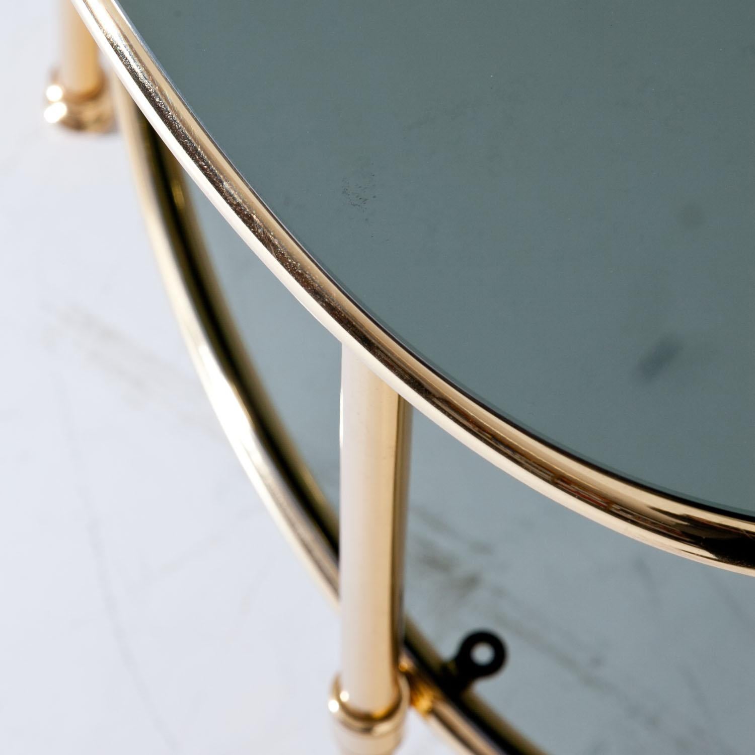 Brass Side Tables, Italy, 1970s In Good Condition In Greding, DE