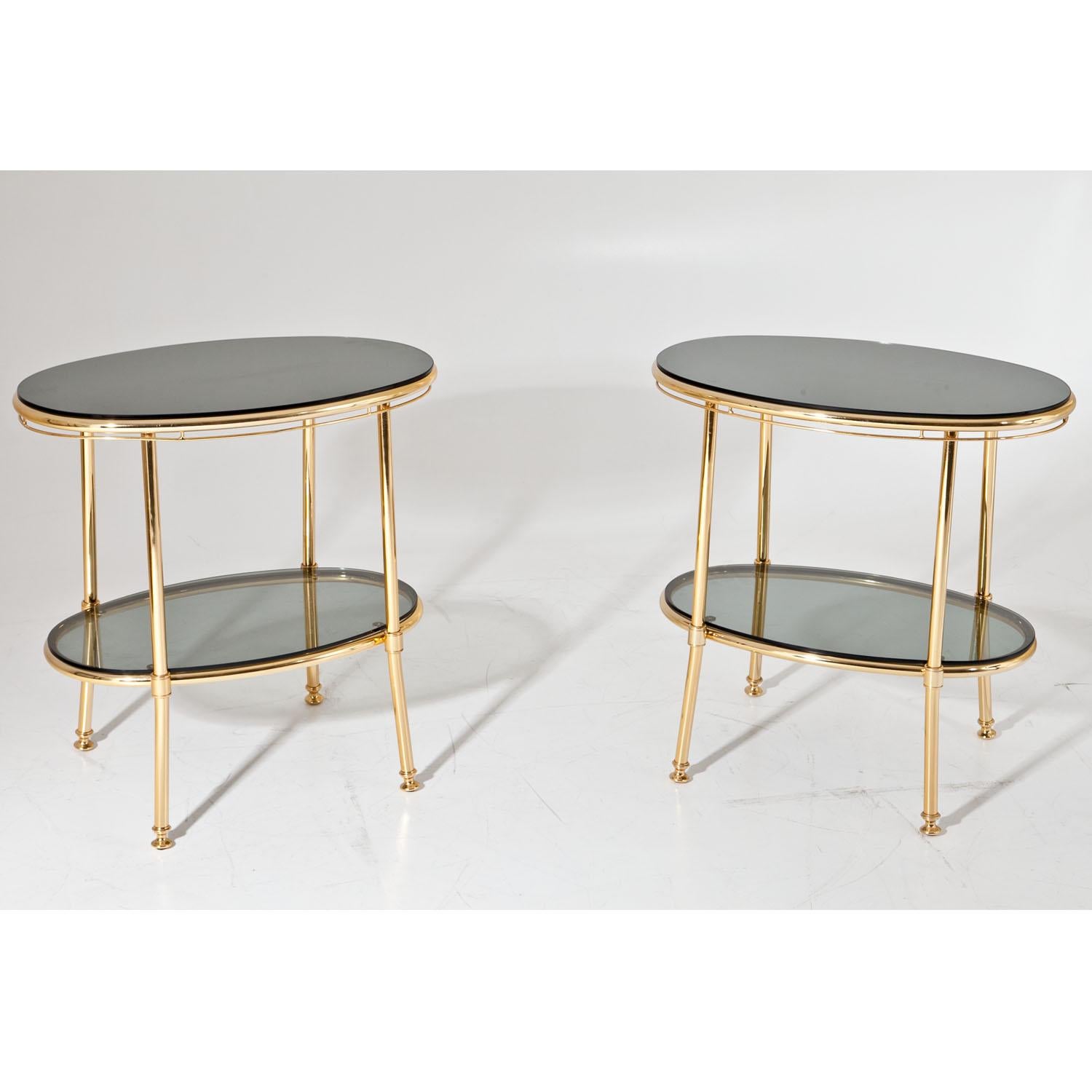 Brass Side Tables, Italy, 1970s 3