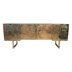 brass sideboard handmade in Italy available Justfurnituress Design