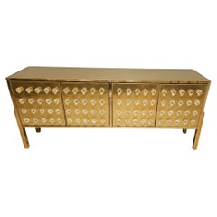 Credenza in ottone con 120 sfere in vetro di Murano - Designed by Justfurnituress