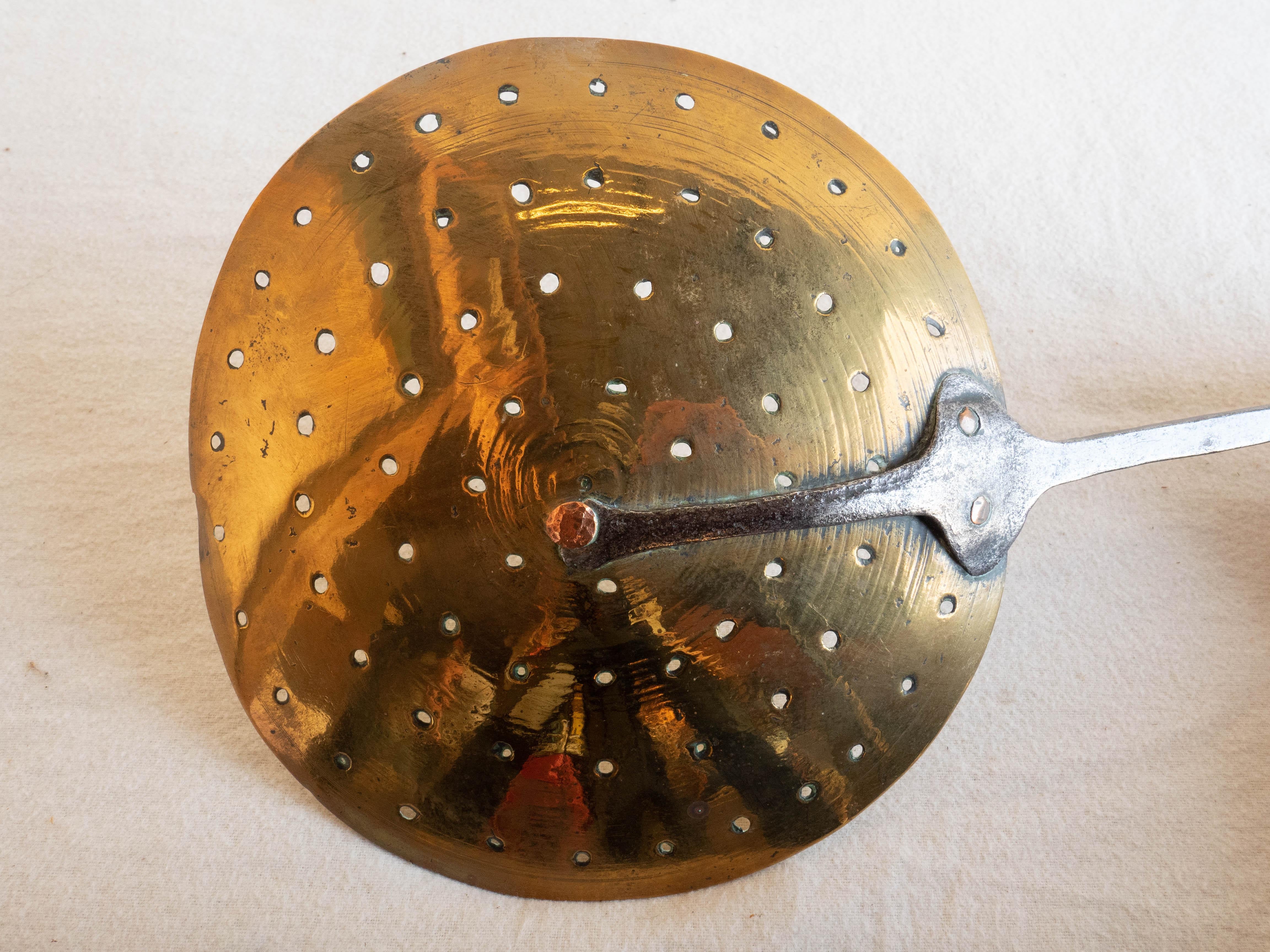 Brass Sieve with Steel Handle, English, Circa 1820 For Sale 6
