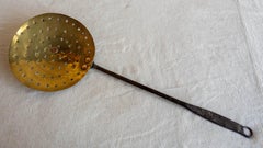 Brass Sieve with Steel Handle, English, Circa 1820