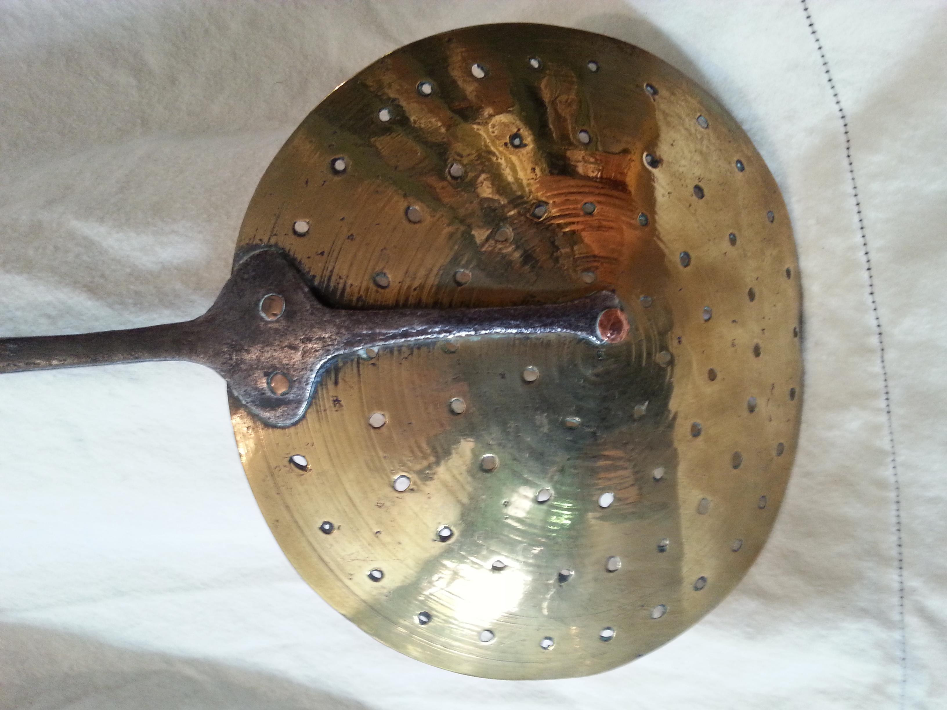 Brass Sieve with Steel Handle, English, Circa 1820 For Sale 4
