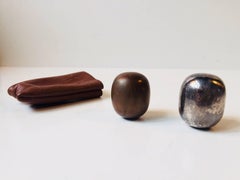 Uovo Super Ellisse in ottone e placca d'argento di Piet Hein, Danimarca, 1965