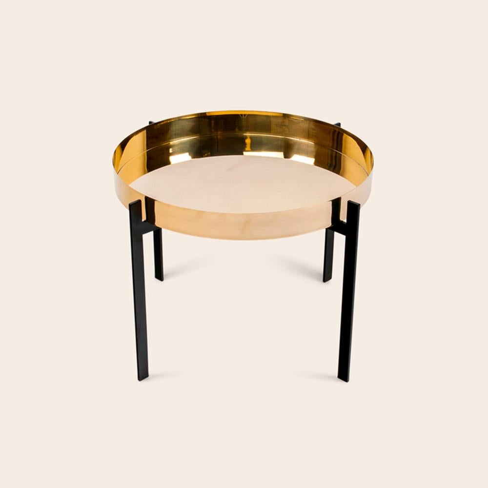 Brass Single Deck Table by OxDenmarq
Dimensions: D 57 x W 57 x H 38 cm
Materials: Steel, Brass
Also Available: Different top options available,

OX DENMARQ is a Danish design brand aspiring to make beautiful handmade furniture, accessories and