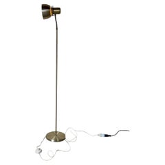 Brass Single Spotlight Floor Lamp with Directional Shade Vintage Vintage 1970s