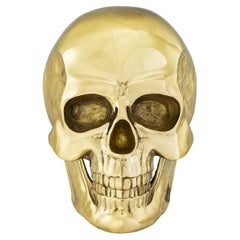 Brass Skull Sculpture