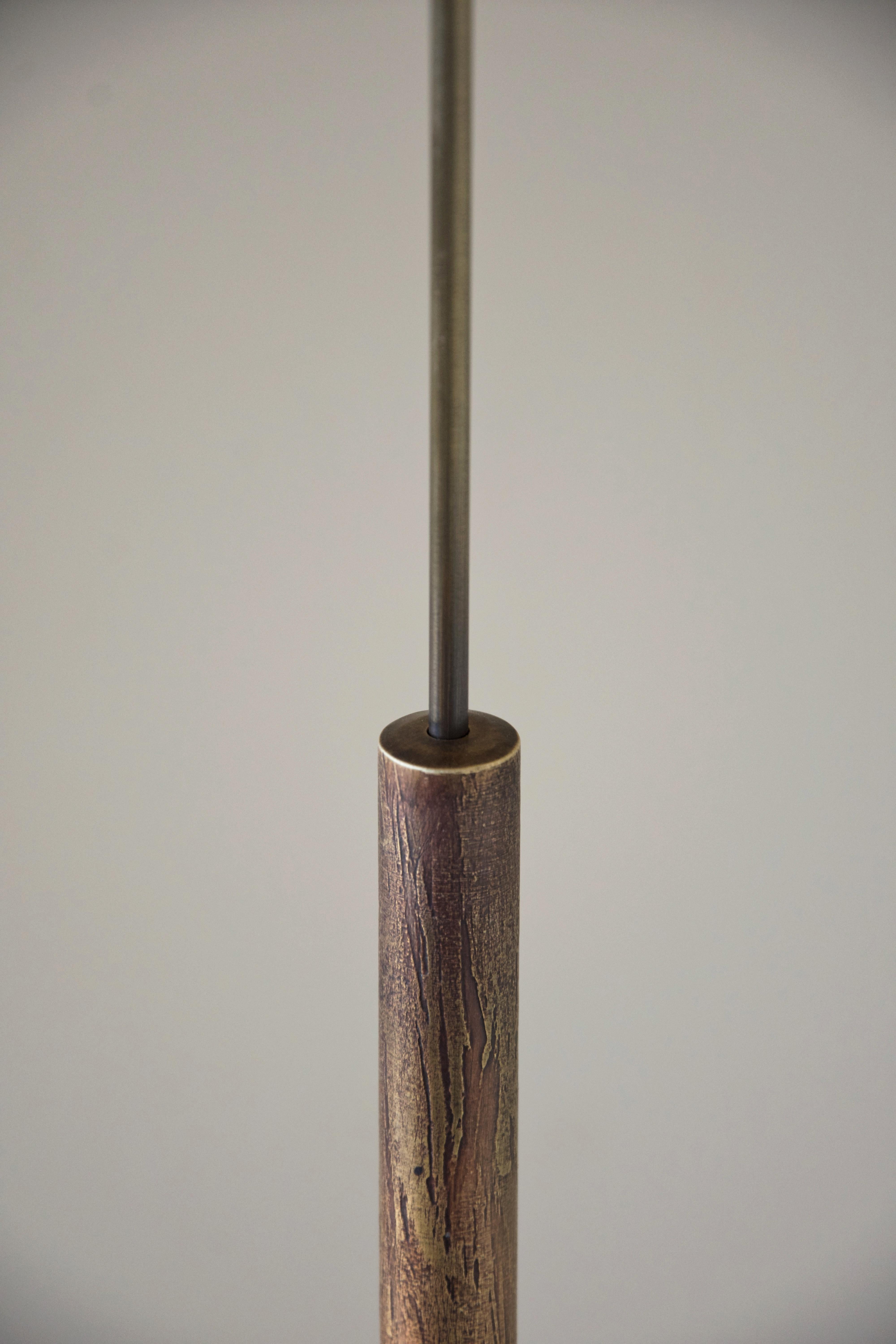 Brass Smooth Patina Edition Phi Sira Pendant Lamp Square by Eichkorn en venta 3