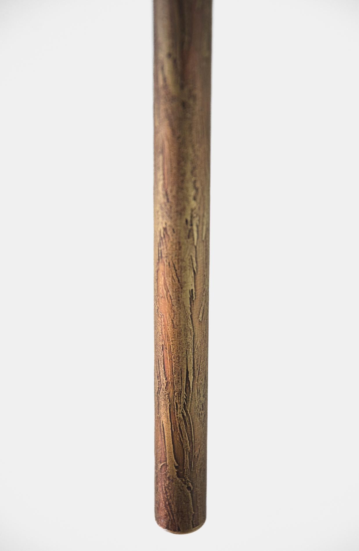 Brass Smooth Patina Edition Phi Sira Pendant Lamp Square by Eichkorn en venta 6