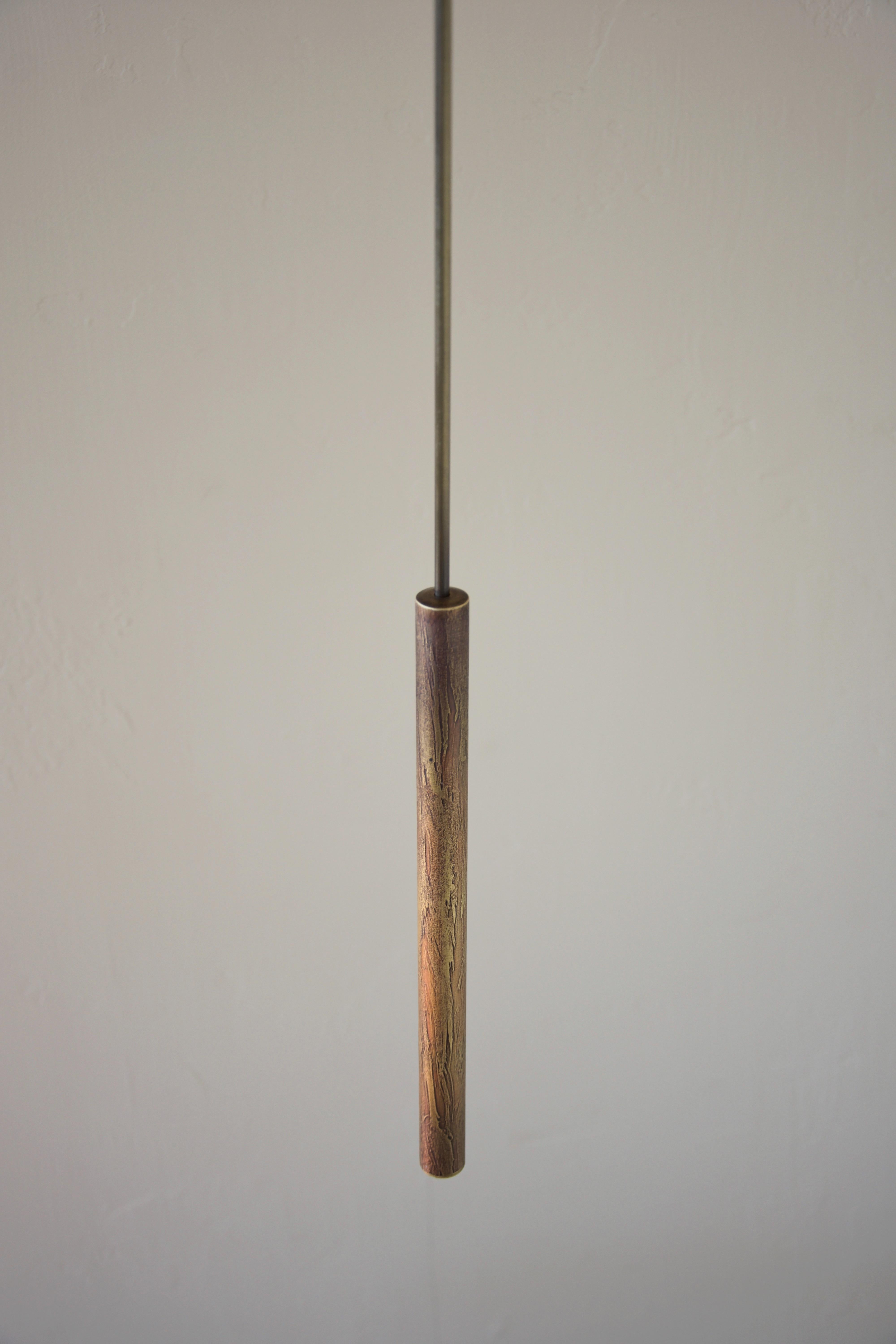 Brass Smooth Patina Edition Phi Sira Pendant Lamp Square by Eichkorn en venta 7