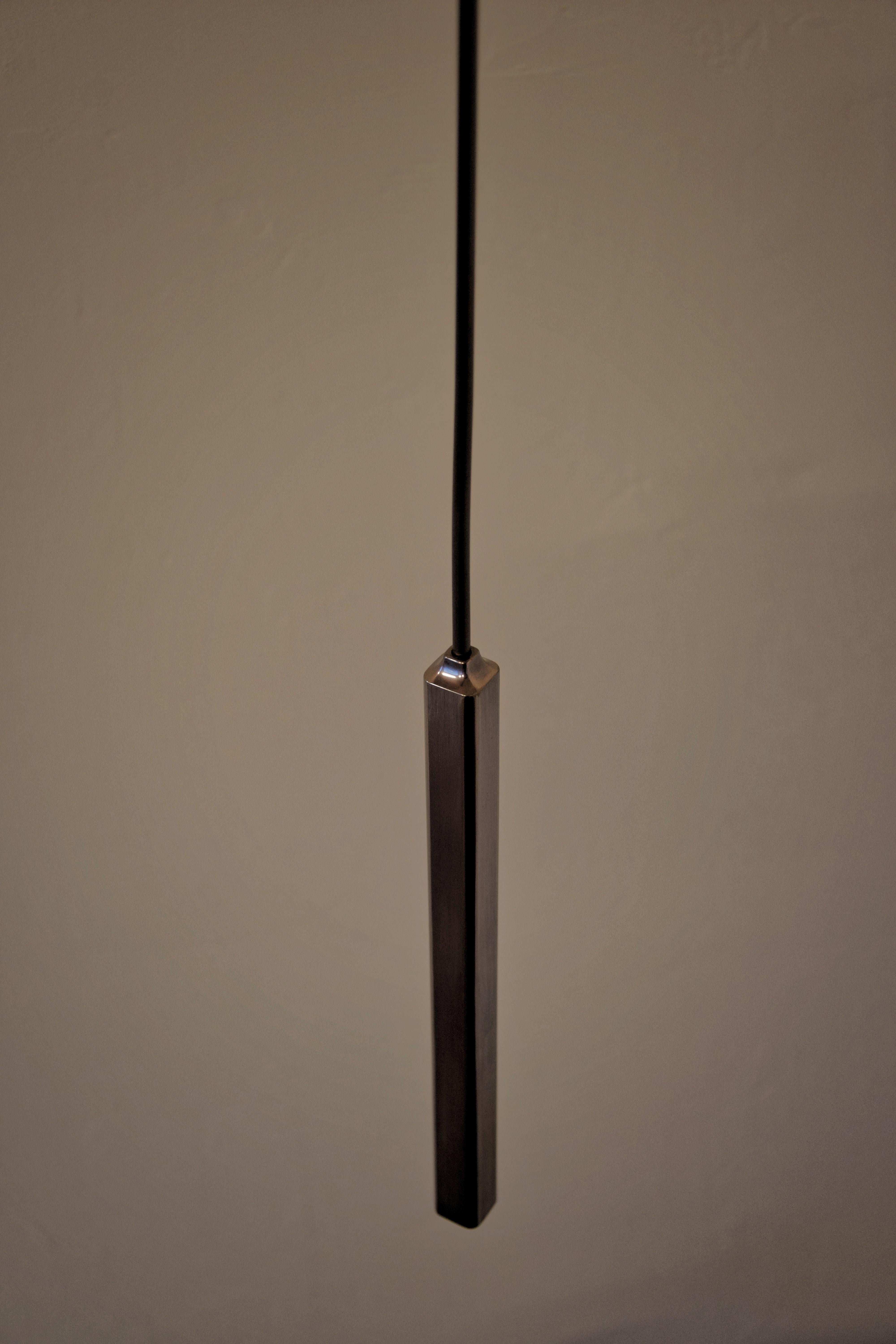 Brass Smooth Patina Edition Phi Sira Pendant Lamp Square by Eichkorn Latón en venta