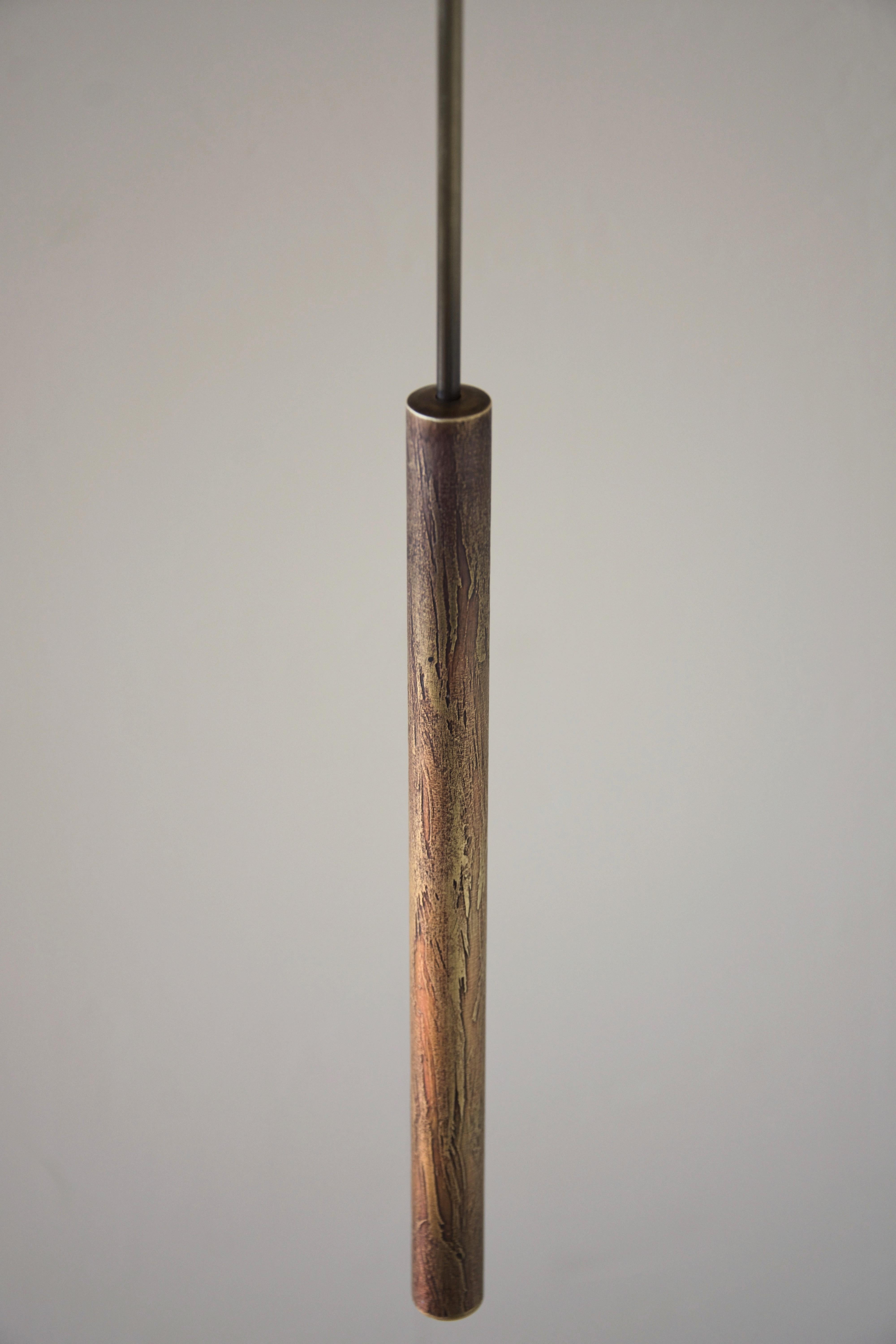 Brass Smooth Patina Edition Phi Sira Pendant Lamp Square by Eichkorn en venta 1