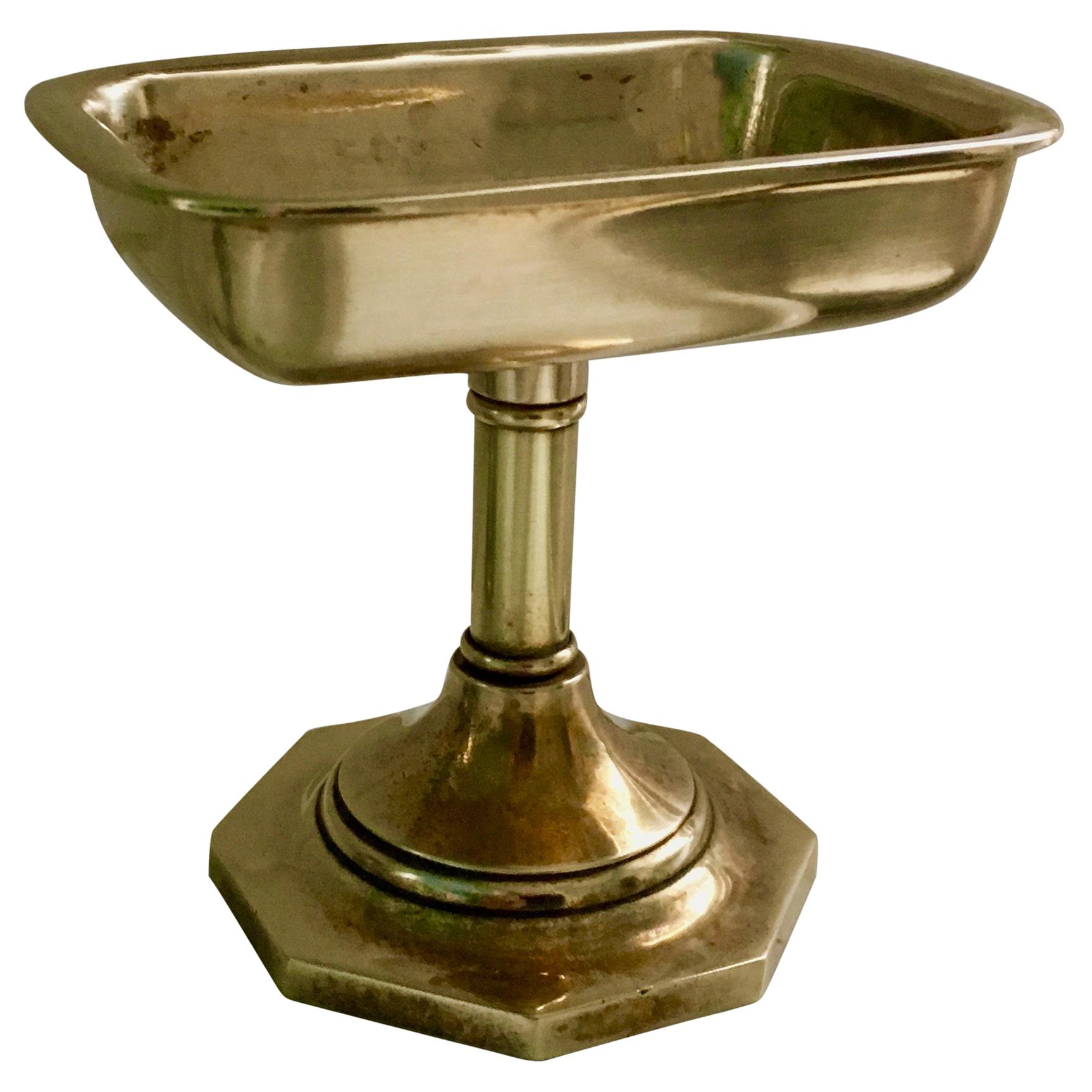 Brass Soap Dish on Stand
