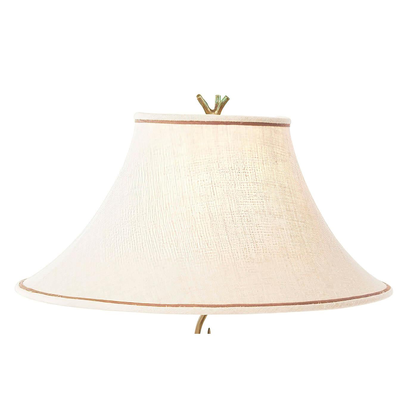 Vietnamese Brass Soaring Duck Table Lamp For Sale
