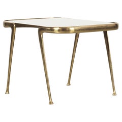 Brass Sofatable with Glasstop, Italy 1950s Brass Sofatable with Glasstop, Italy 1950s